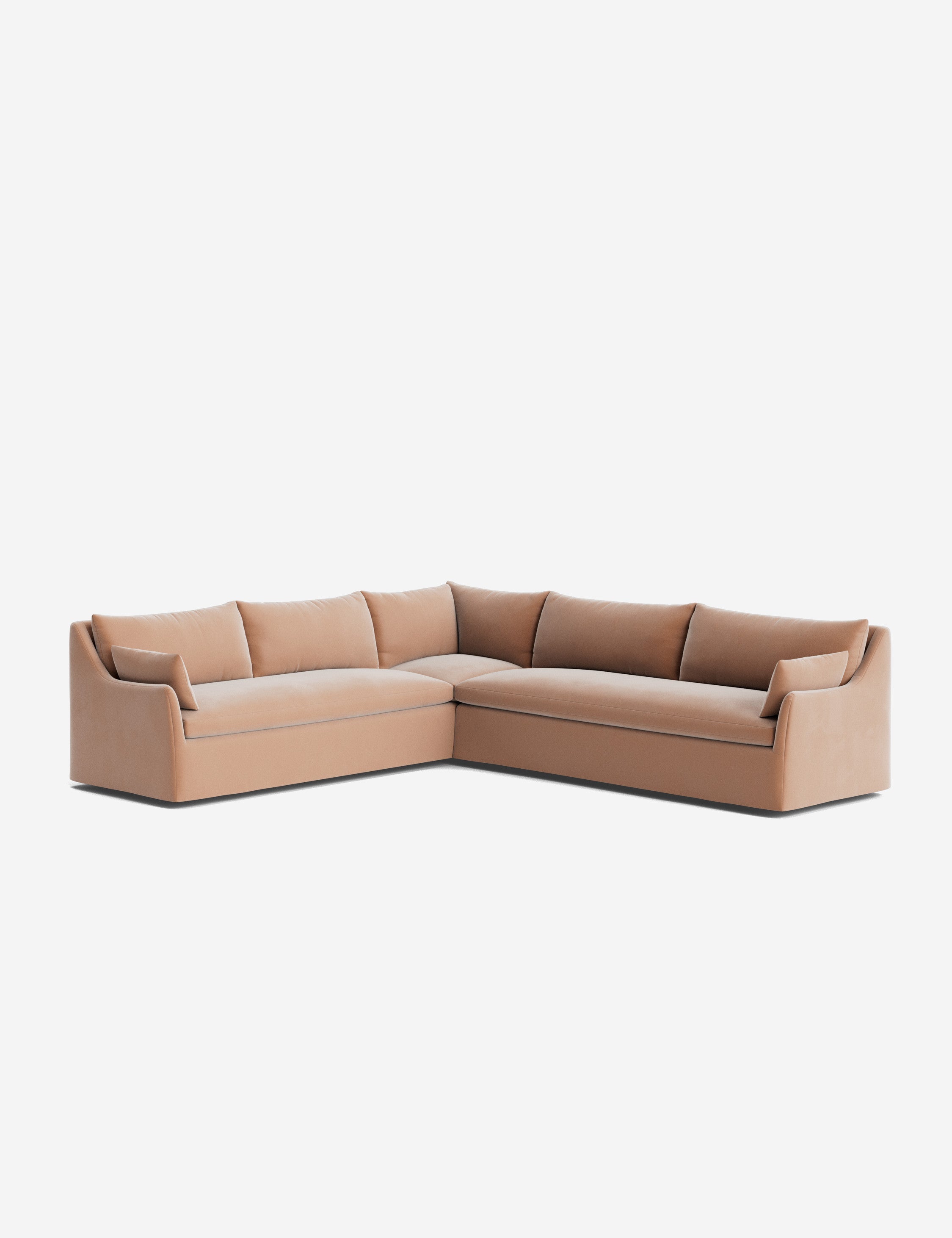 Palia Corner Sectional Sofa | Slipcover-Style, Slope-Arm Design