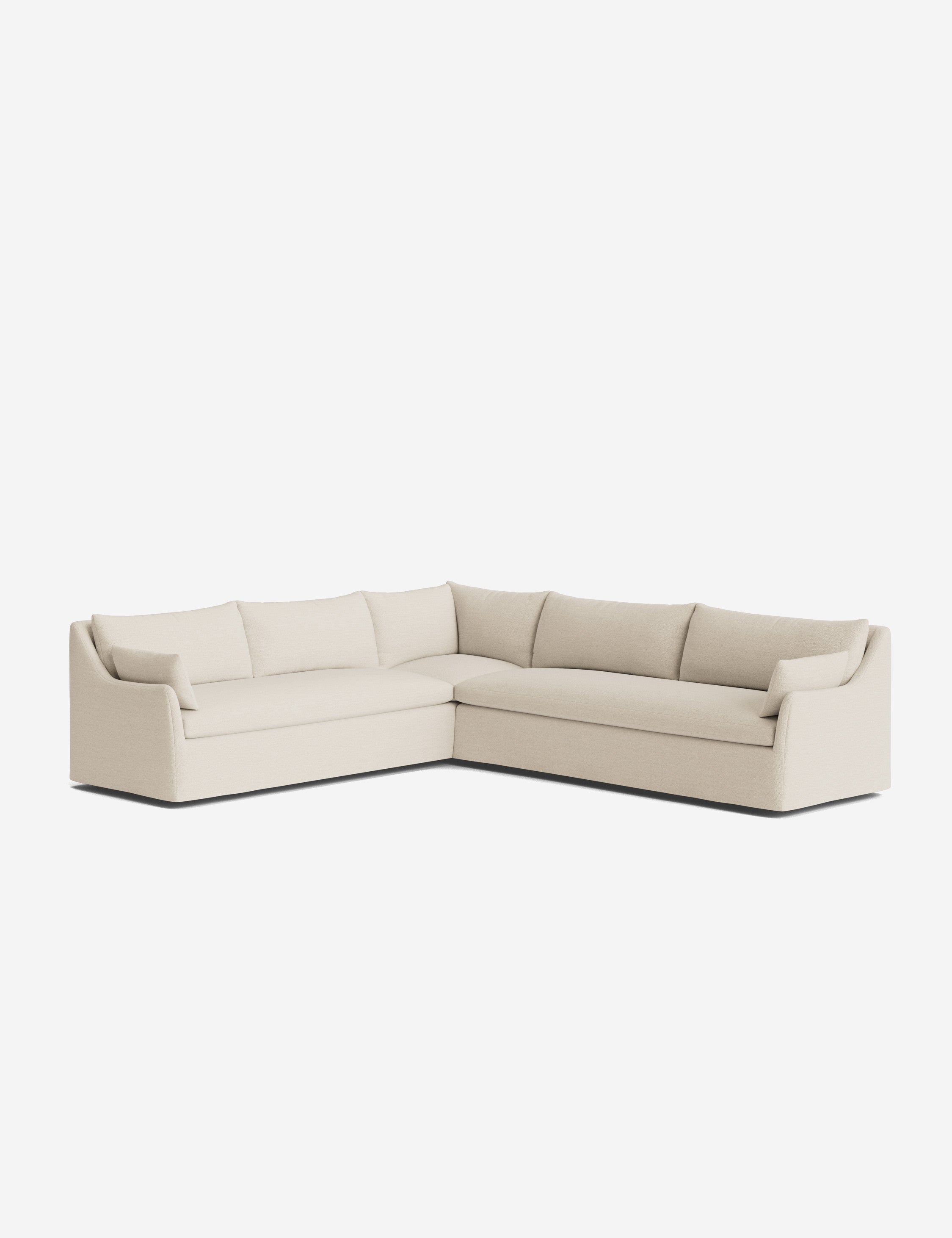 Palia Corner Sectional Sofa | Slipcover-Style, Slope-Arm Design