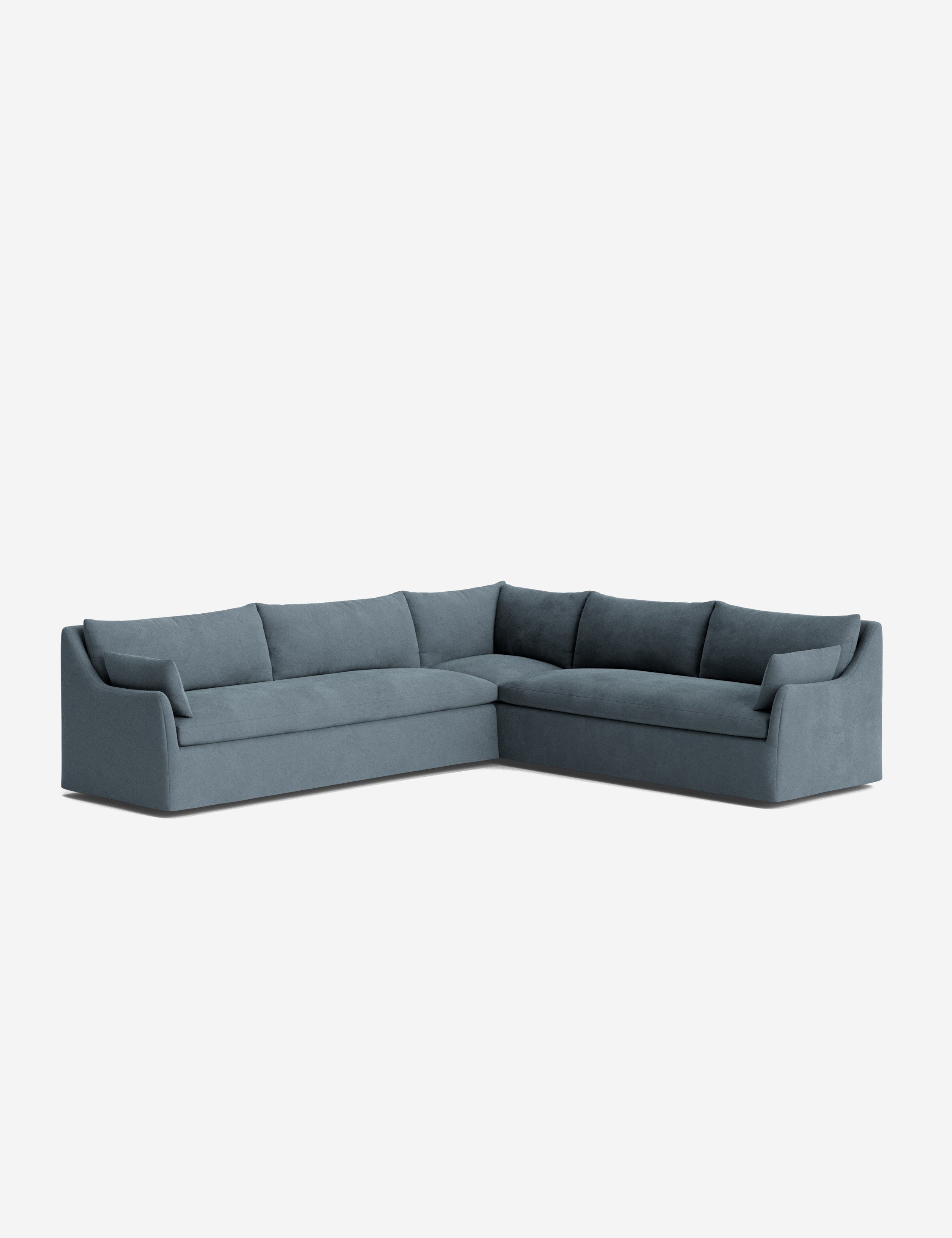Palia Corner Sectional Sofa | Slipcover-Style, Slope-Arm Design