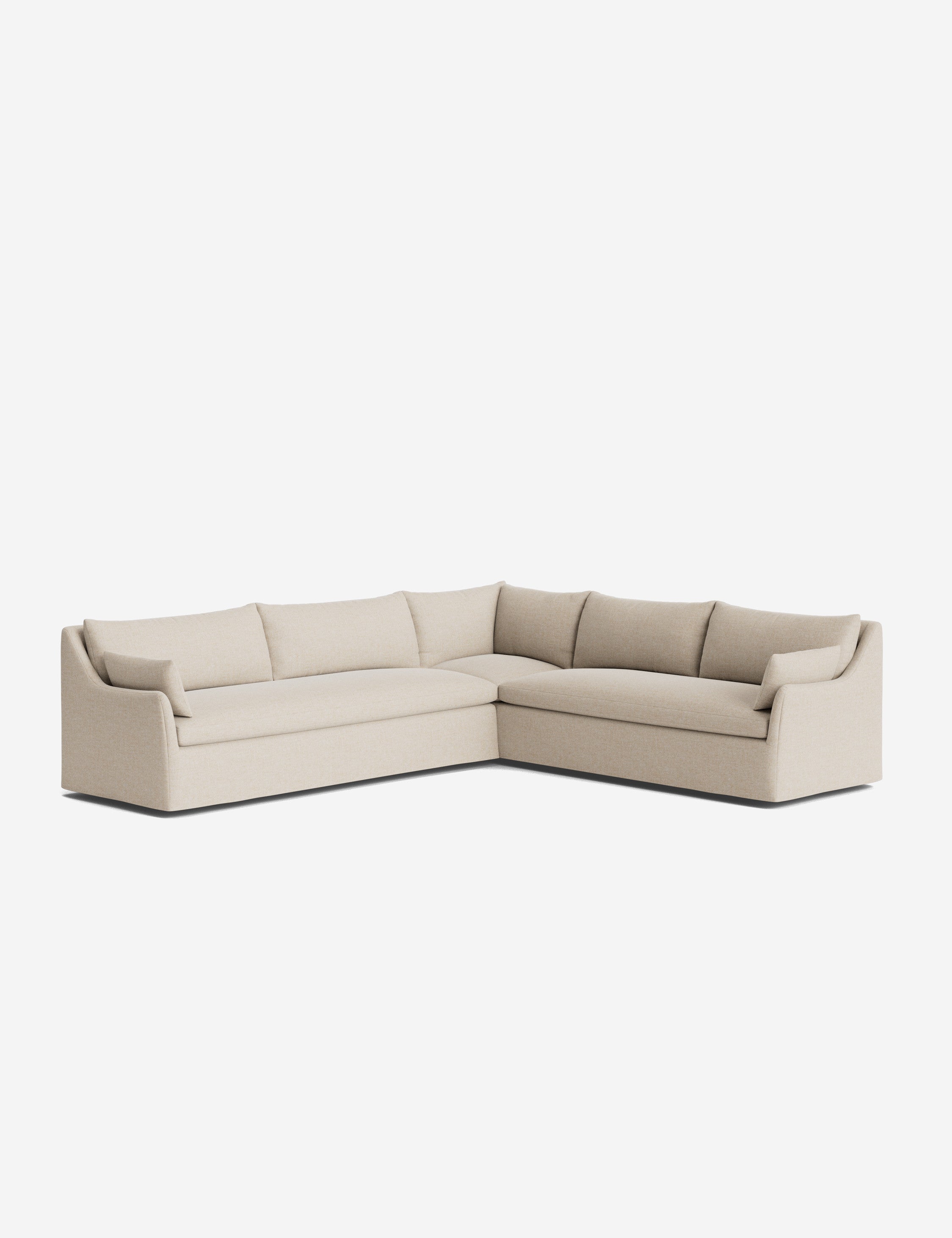 Palia Corner Sectional Sofa | Slipcover-Style, Slope-Arm Design