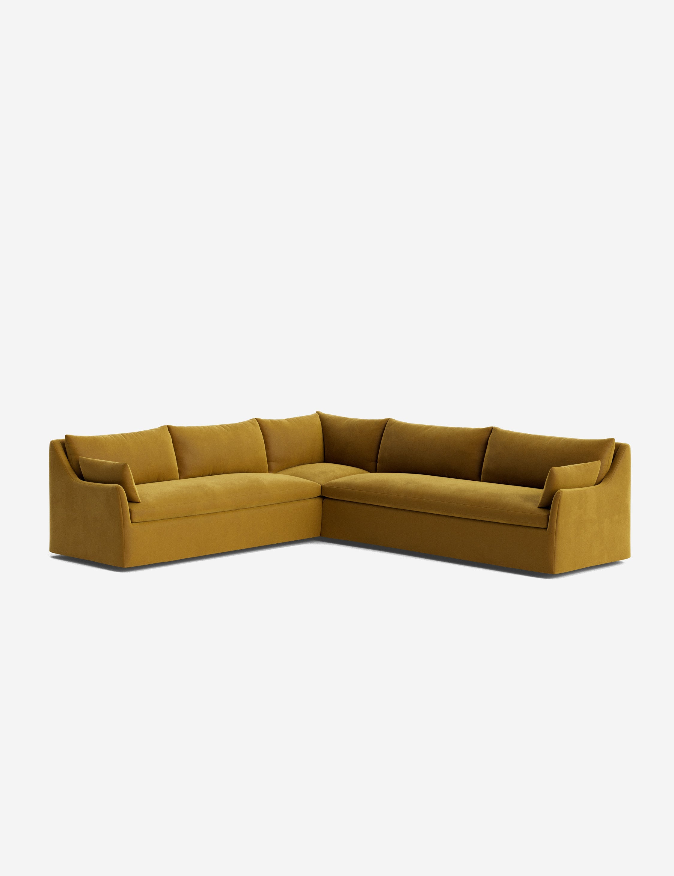 Palia Corner Sectional Sofa | Slipcover-Style, Slope-Arm Design