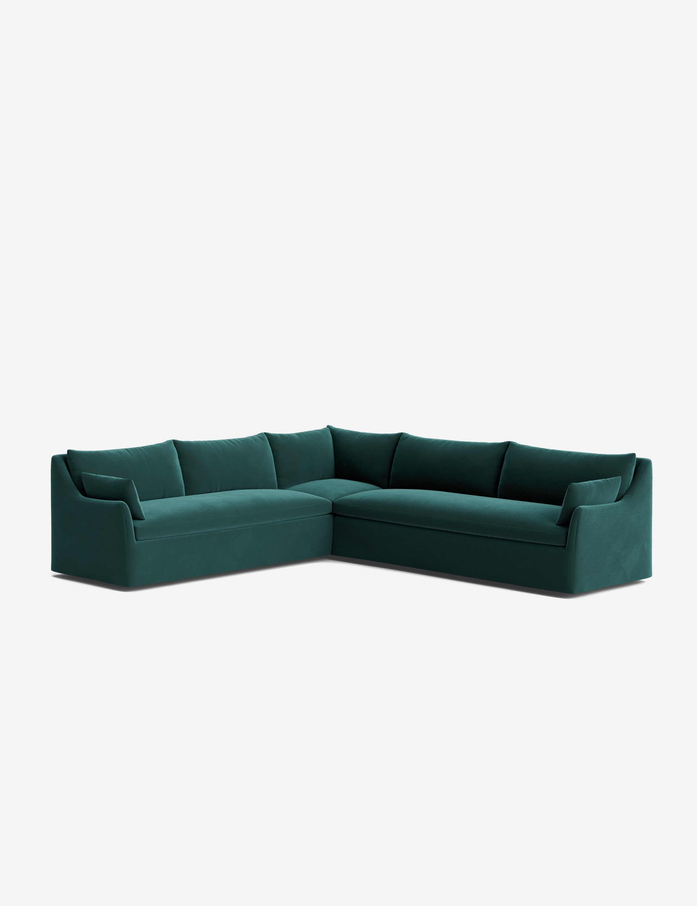 Palia Corner Sectional Sofa | Slipcover-Style, Slope-Arm Design