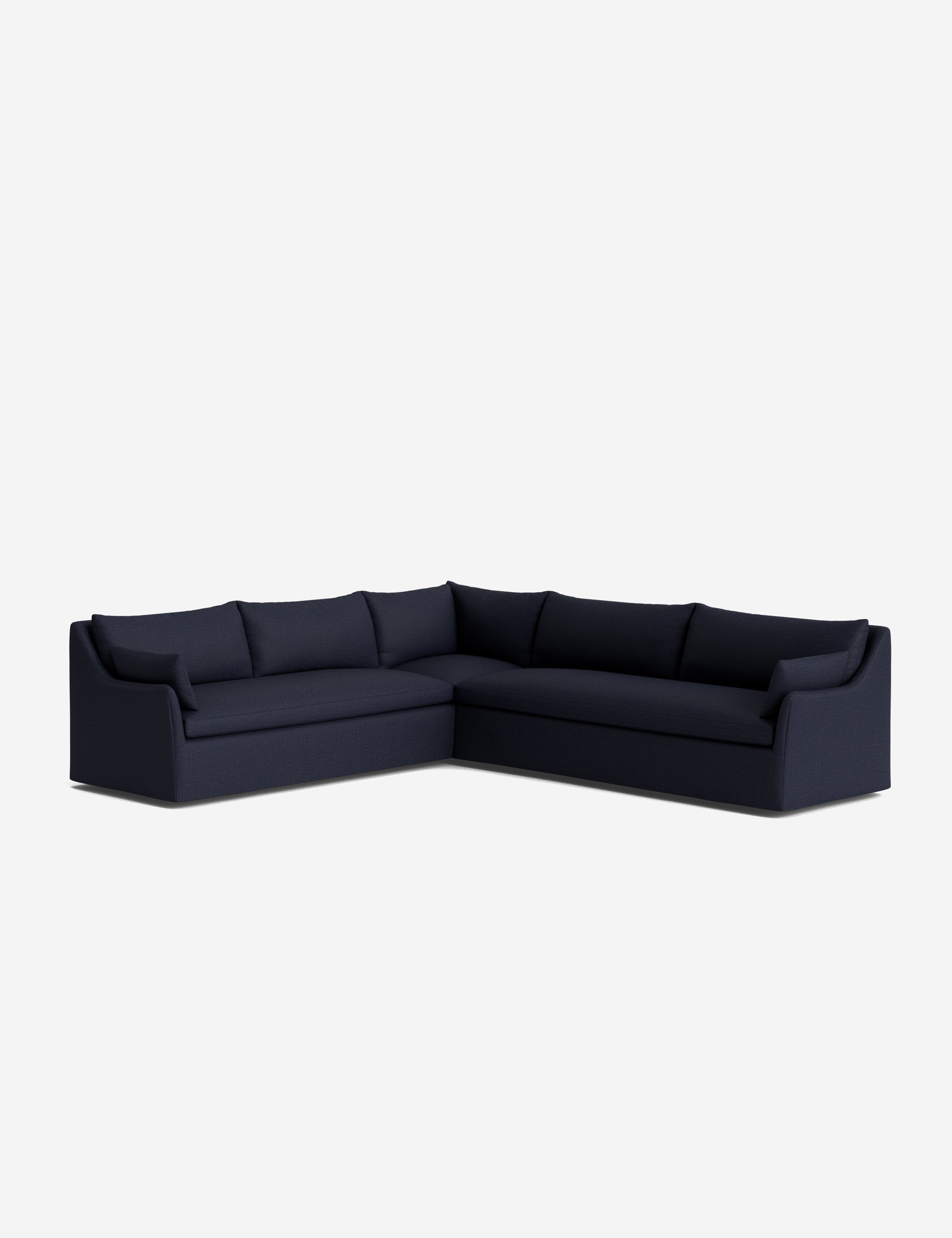 Palia Corner Sectional Sofa | Slipcover-Style, Slope-Arm Design
