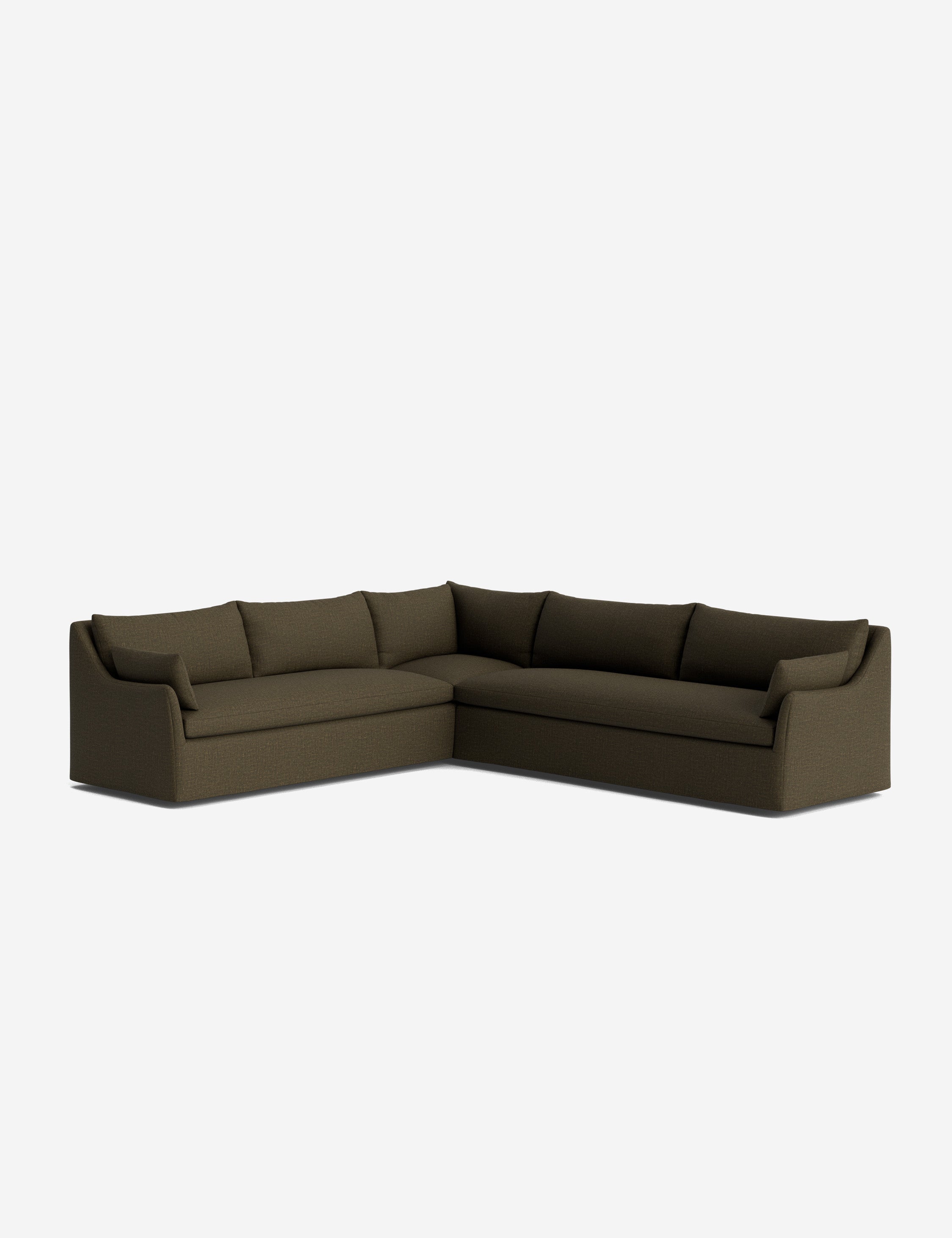 Palia Corner Sectional Sofa | Slipcover-Style, Slope-Arm Design