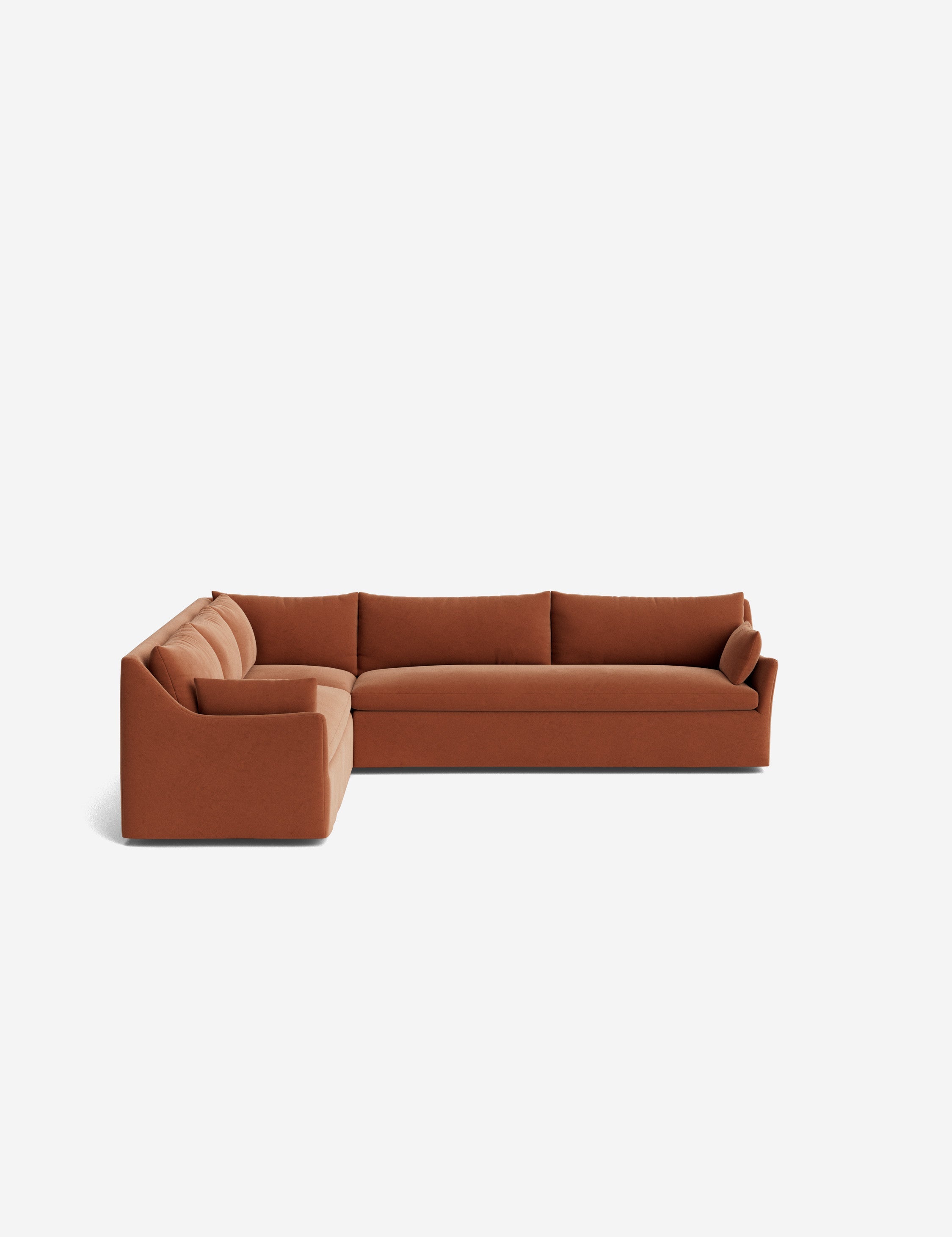 Palia Corner Sectional Sofa | Slipcover-Style, Slope-Arm Design