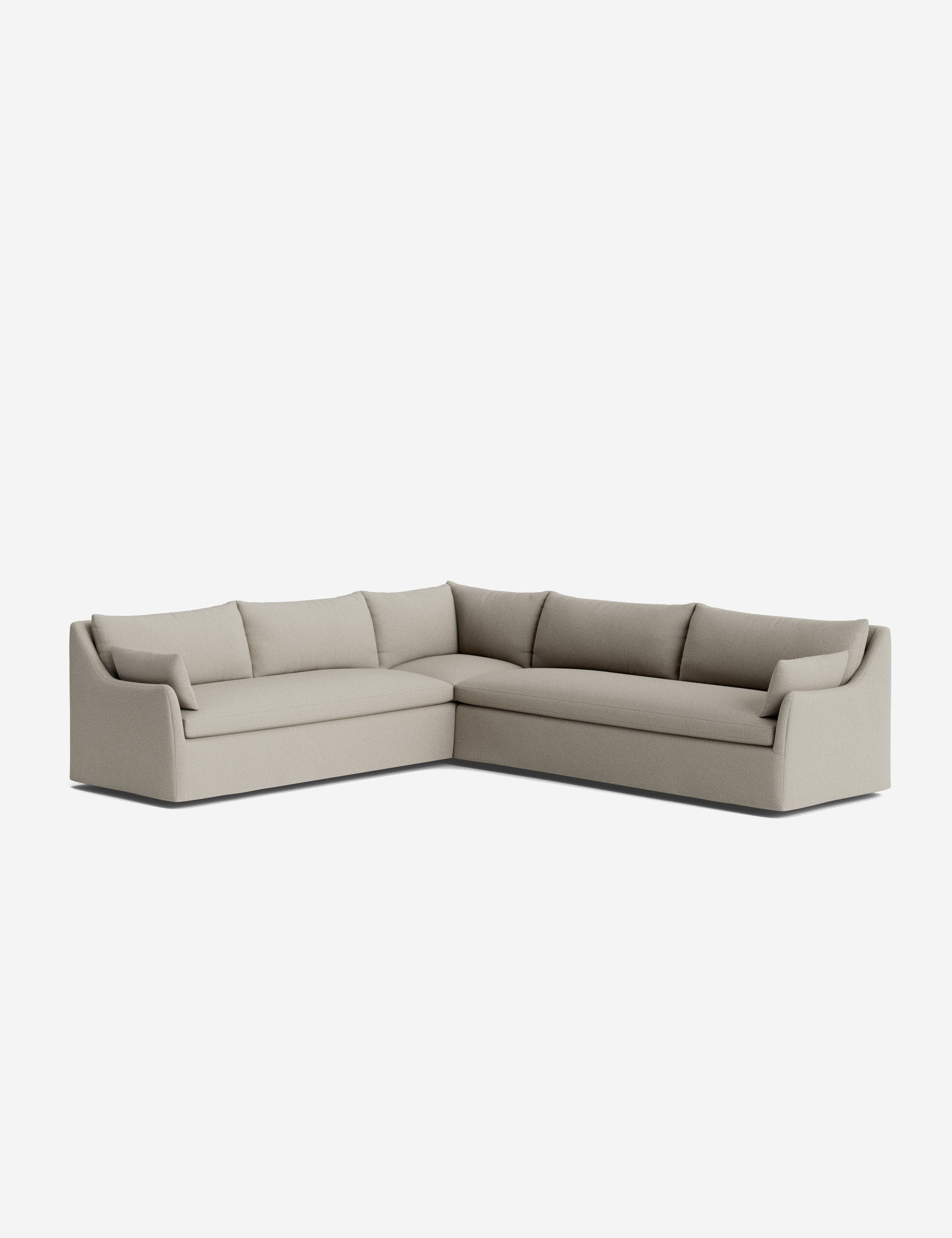 Palia Corner Sectional Sofa | Slipcover-Style, Slope-Arm Design