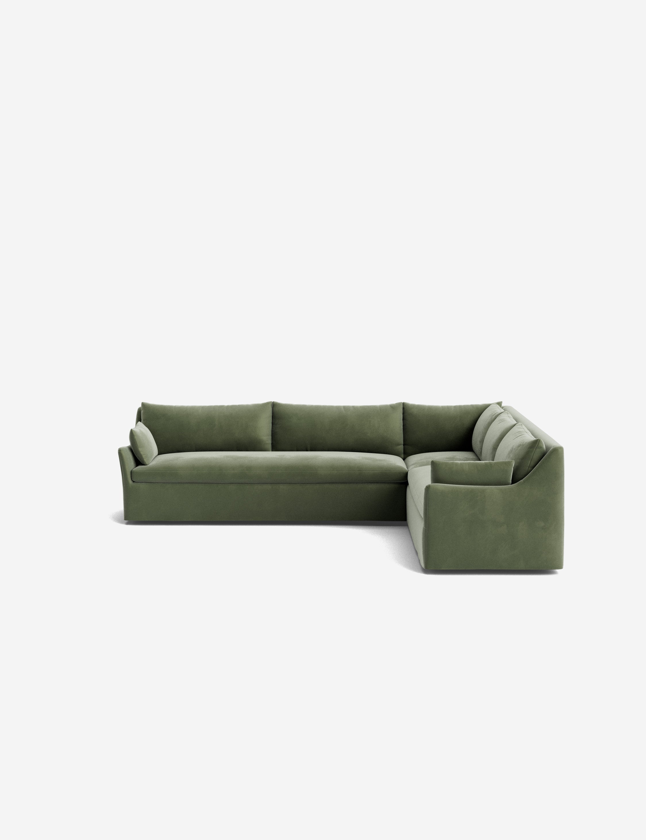 Palia Corner Sectional Sofa | Slipcover-Style, Slope-Arm Design
