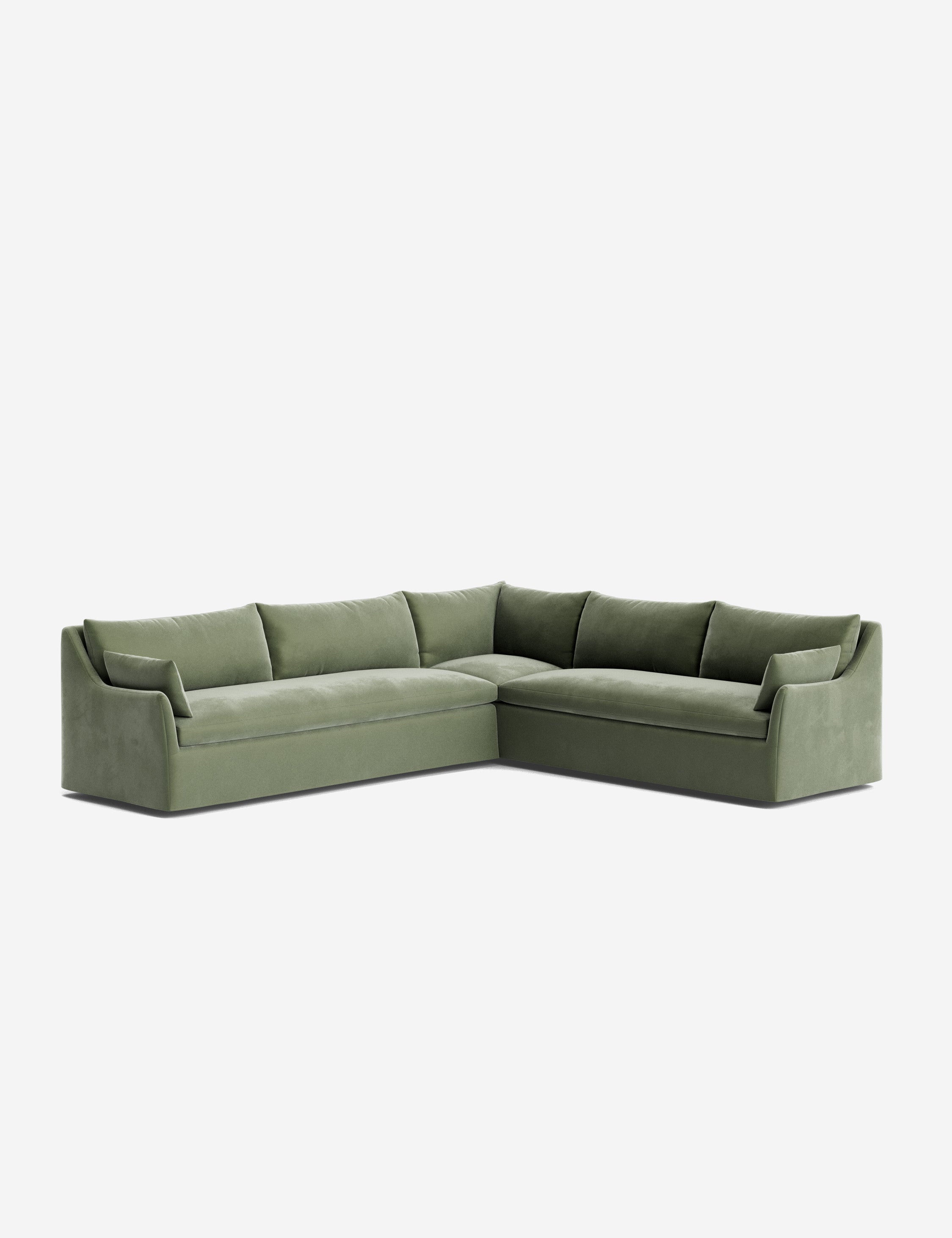 Palia Corner Sectional Sofa | Slipcover-Style, Slope-Arm Design