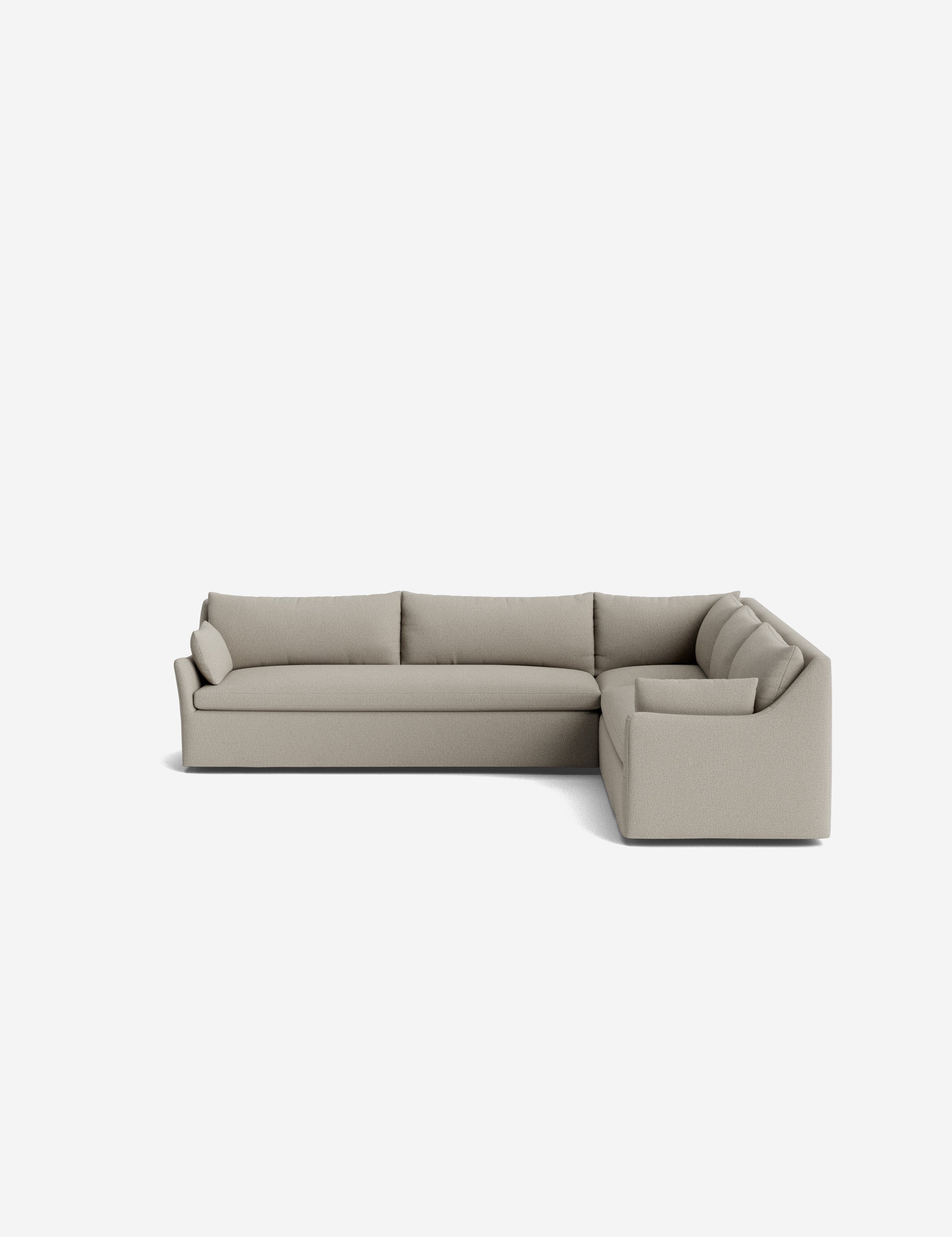 Palia Corner Sectional Sofa | Slipcover-Style, Slope-Arm Design