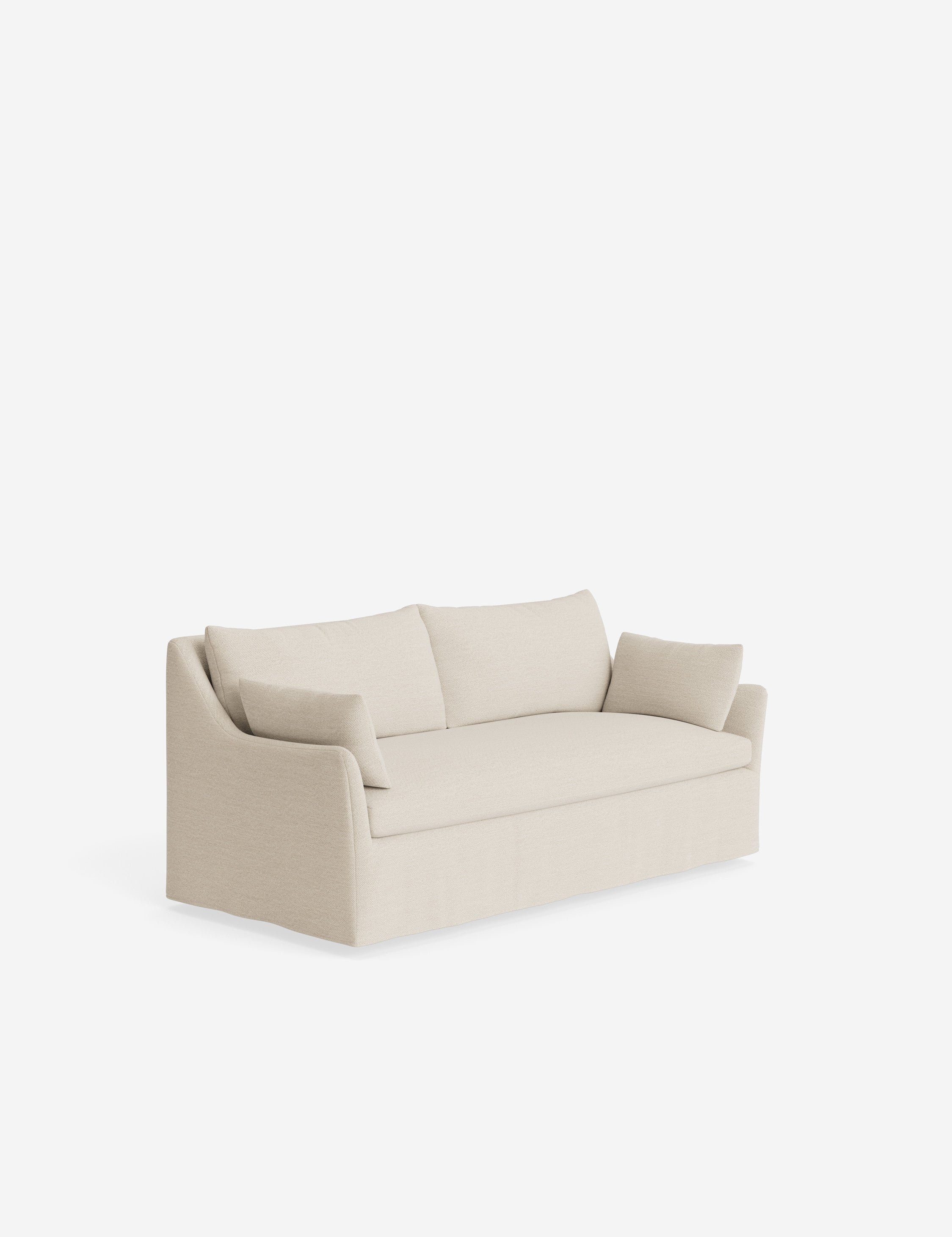 Pavona Slipcover Sofa | Casual Elegant Design, Slope-Arm Style