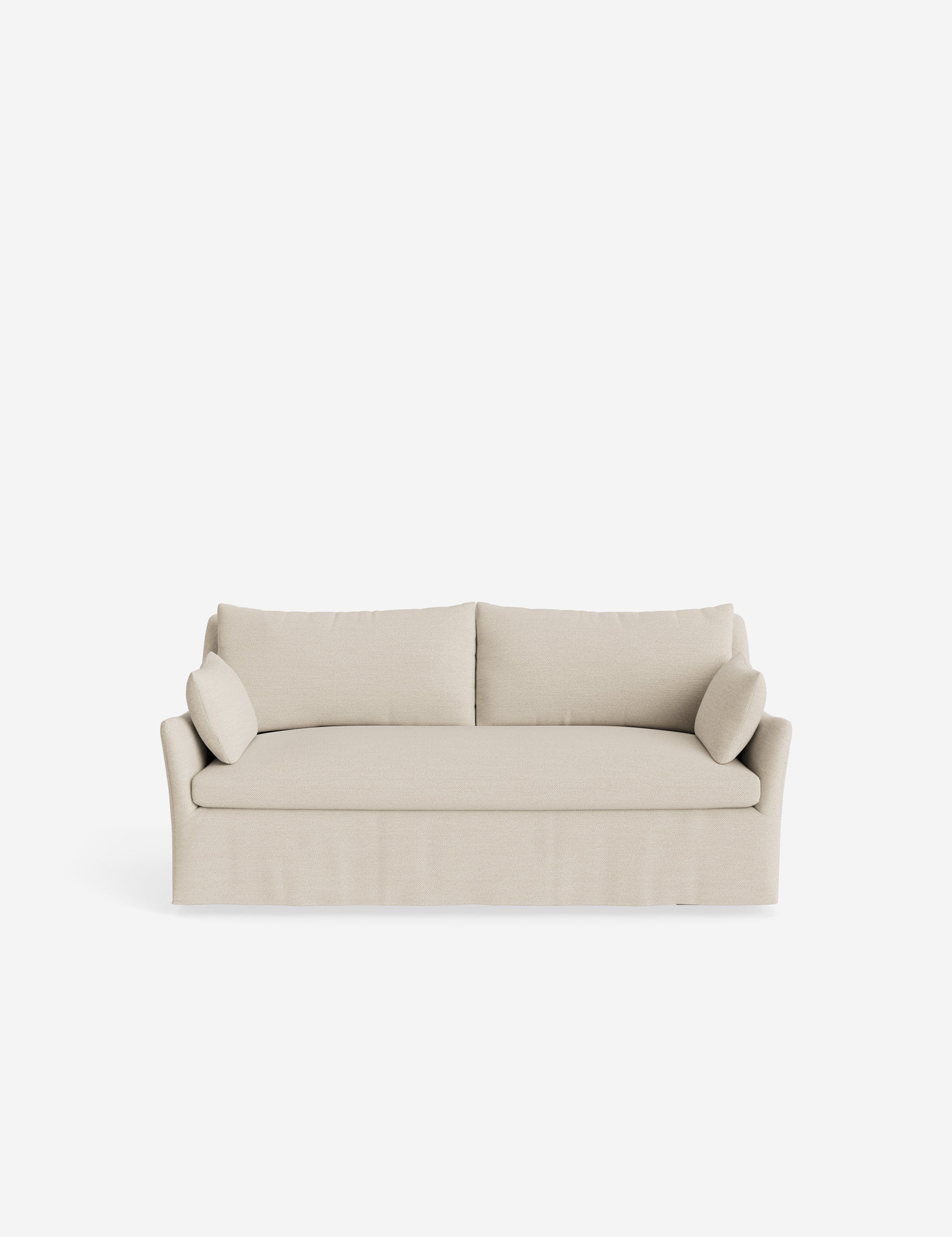 Pavona Slipcover Sofa | Casual Elegant Design, Slope-Arm Style