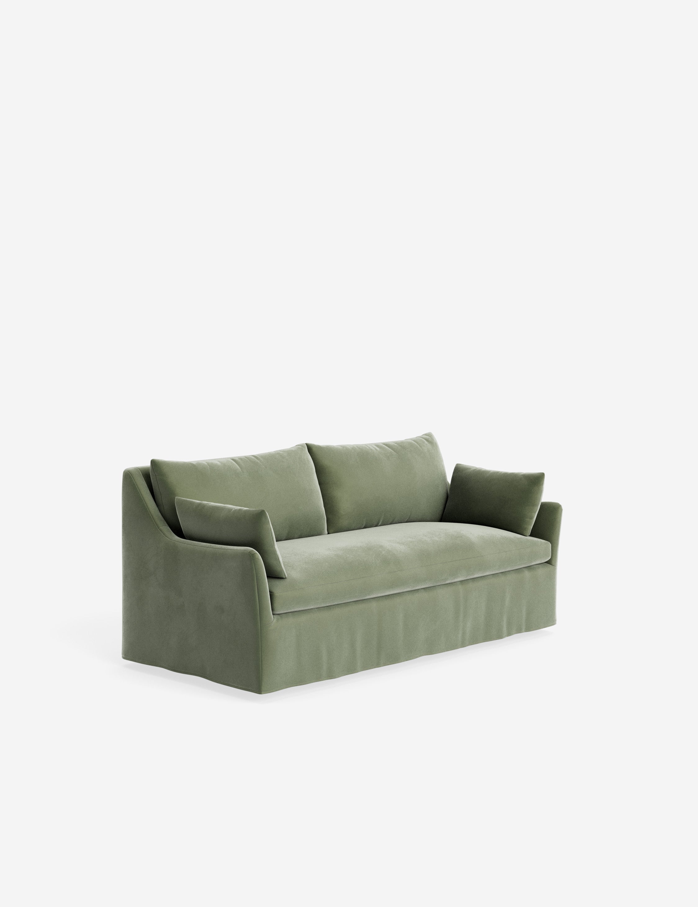 Pavona Slipcover Sofa | Casual Elegant Design, Slope-Arm Style