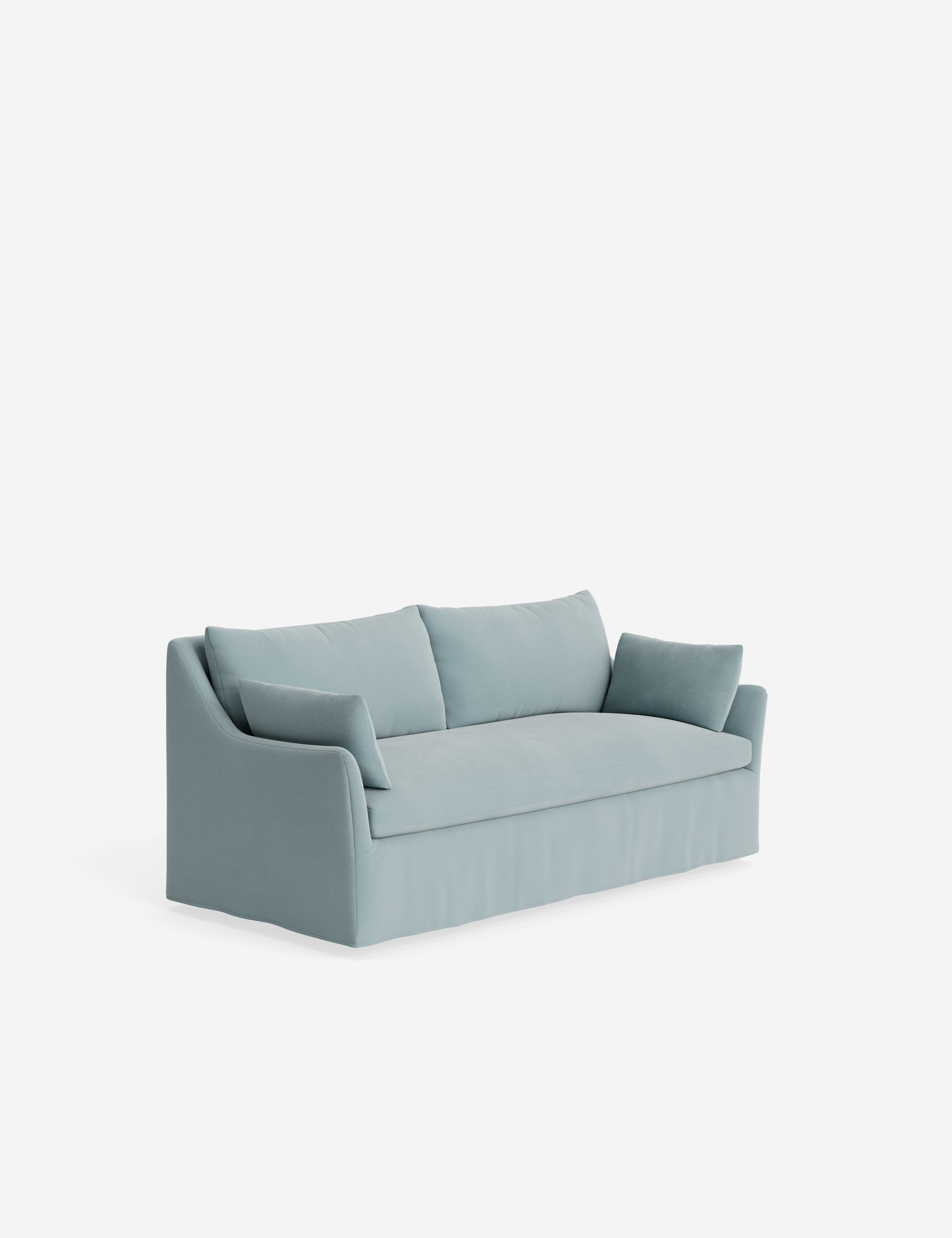 Pavona Slipcover Sofa | Casual Elegant Design, Slope-Arm Style