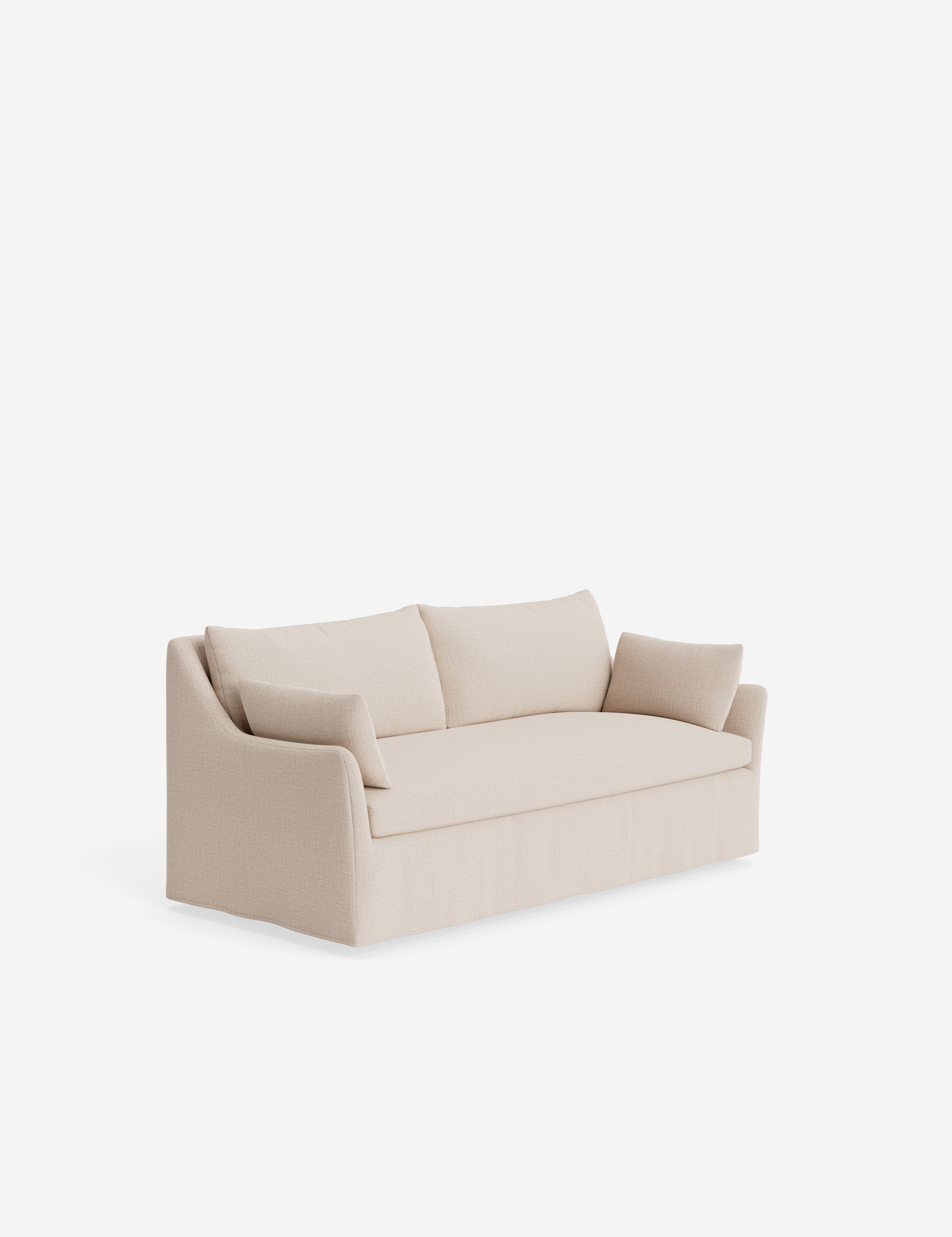 Pavona Slipcover Sofa | Casual Elegant Design, Slope-Arm Style