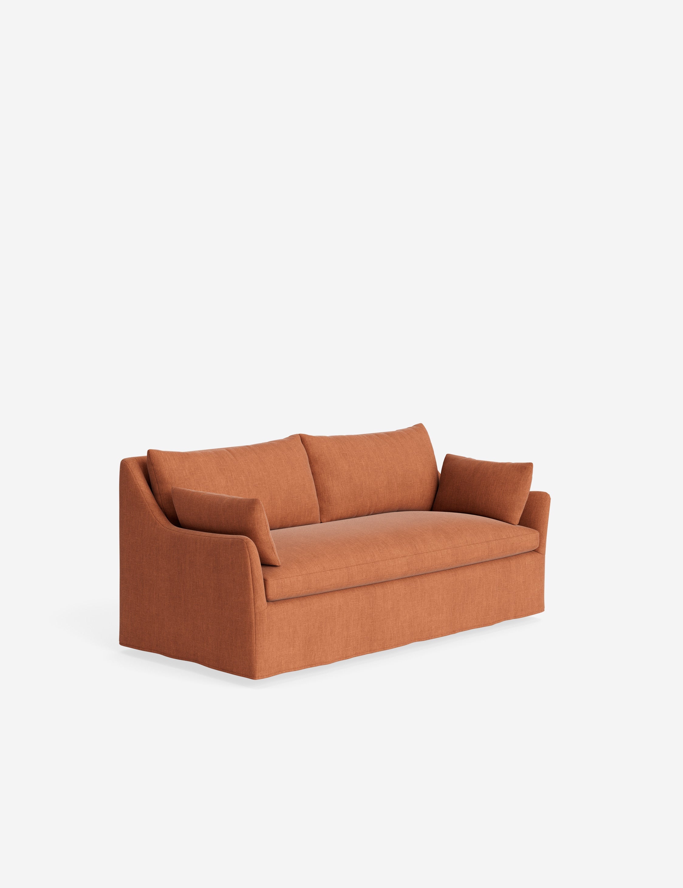 Pavona Slipcover Sofa | Casual Elegant Design, Slope-Arm Style