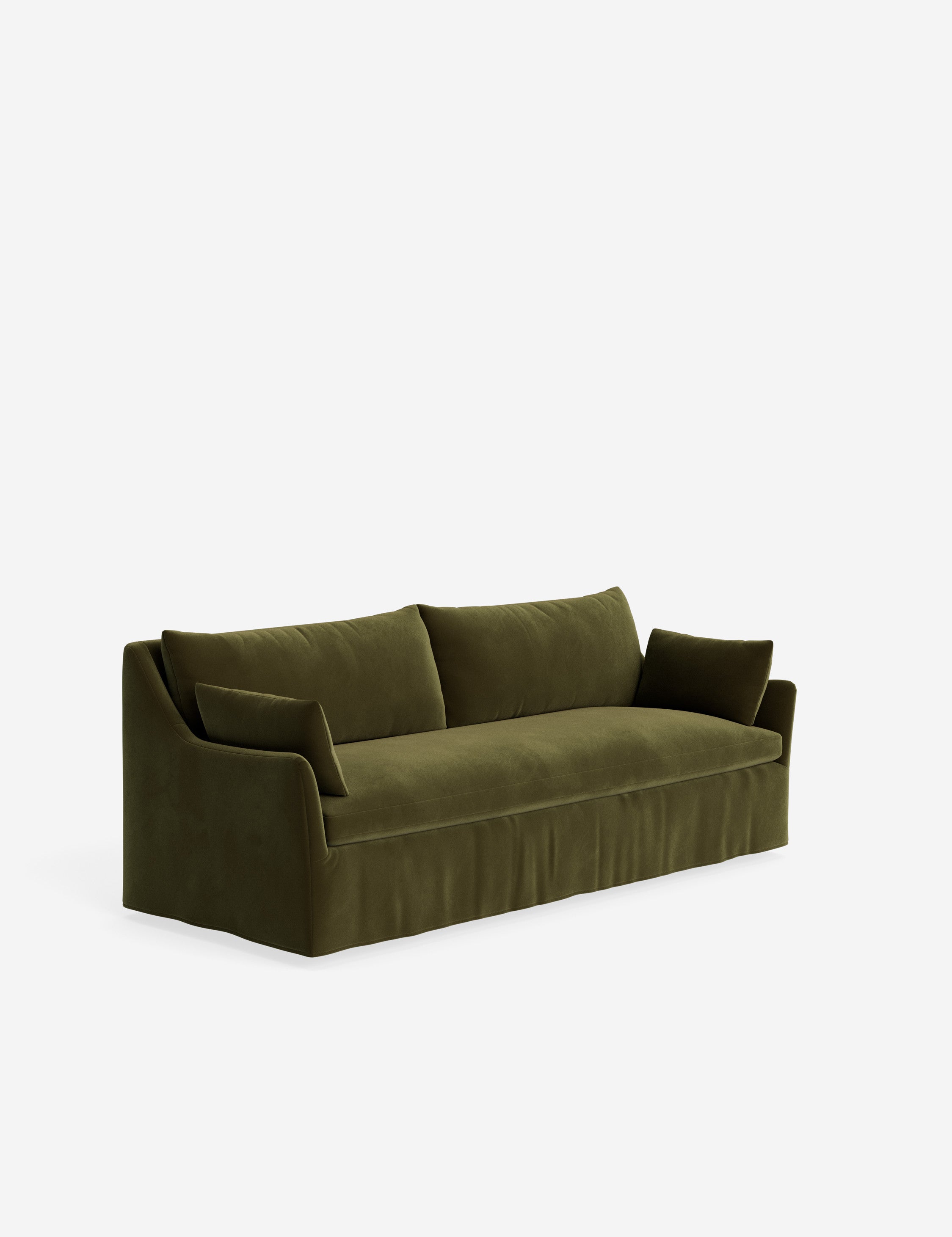 Pavona Slipcover Sofa | Casual Elegant Design, Slope-Arm Style