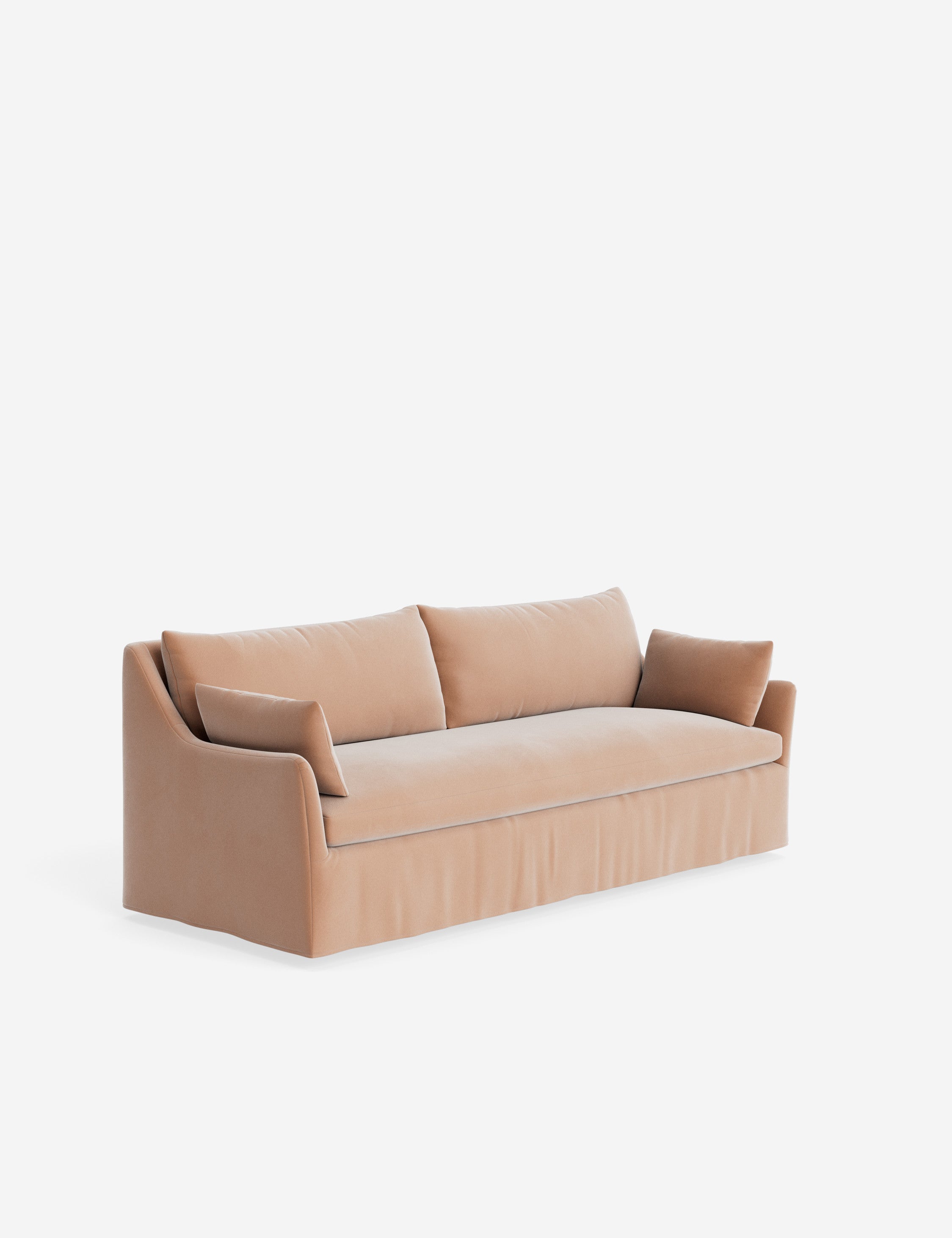 Pavona Slipcover Sofa | Casual Elegant Design, Slope-Arm Style