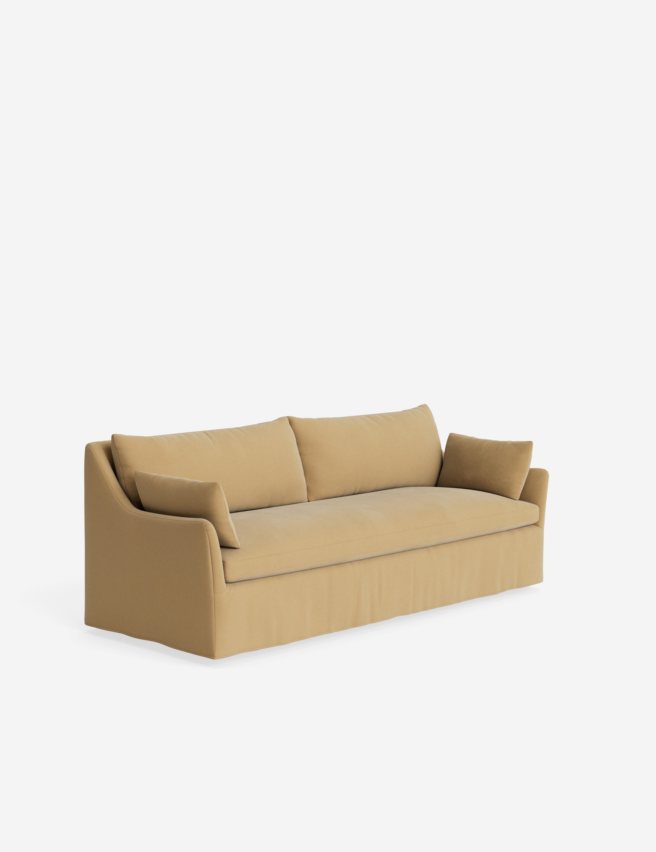 Pavona Slipcover Sofa | Casual Elegant Design, Slope-Arm Style