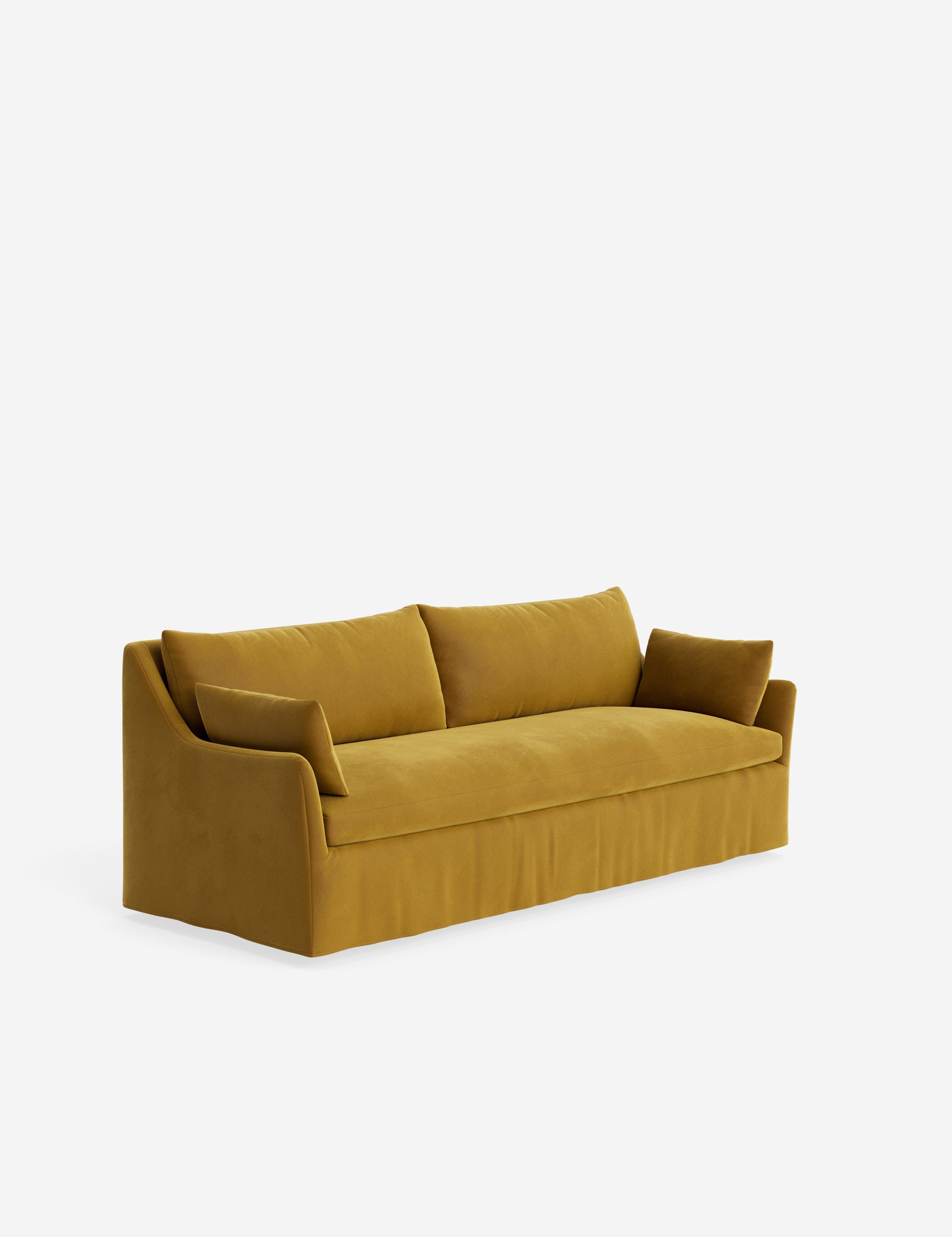Pavona Slipcover Sofa | Casual Elegant Design, Slope-Arm Style