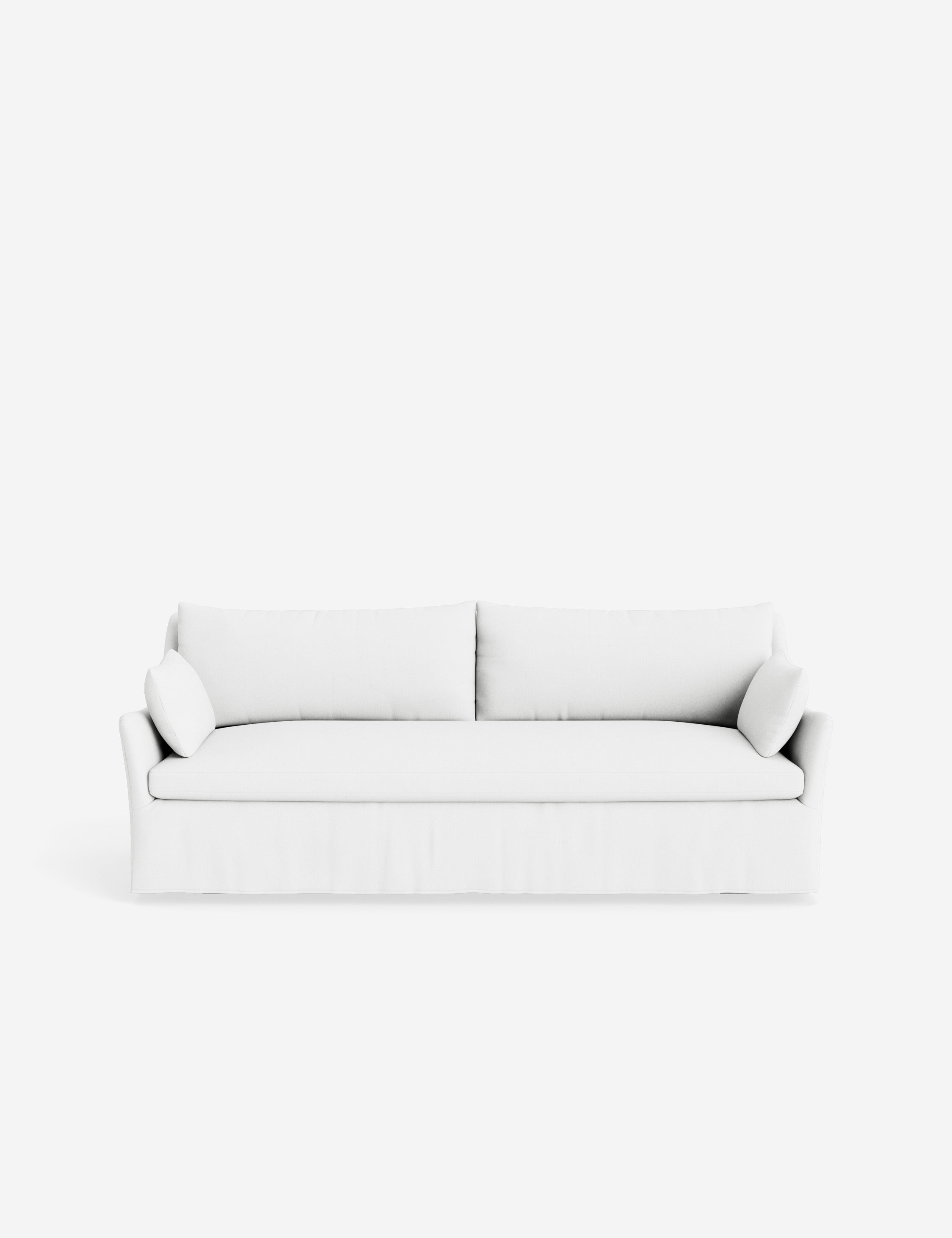 Pavona Slipcover Sofa | Casual Elegant Design, Slope-Arm Style