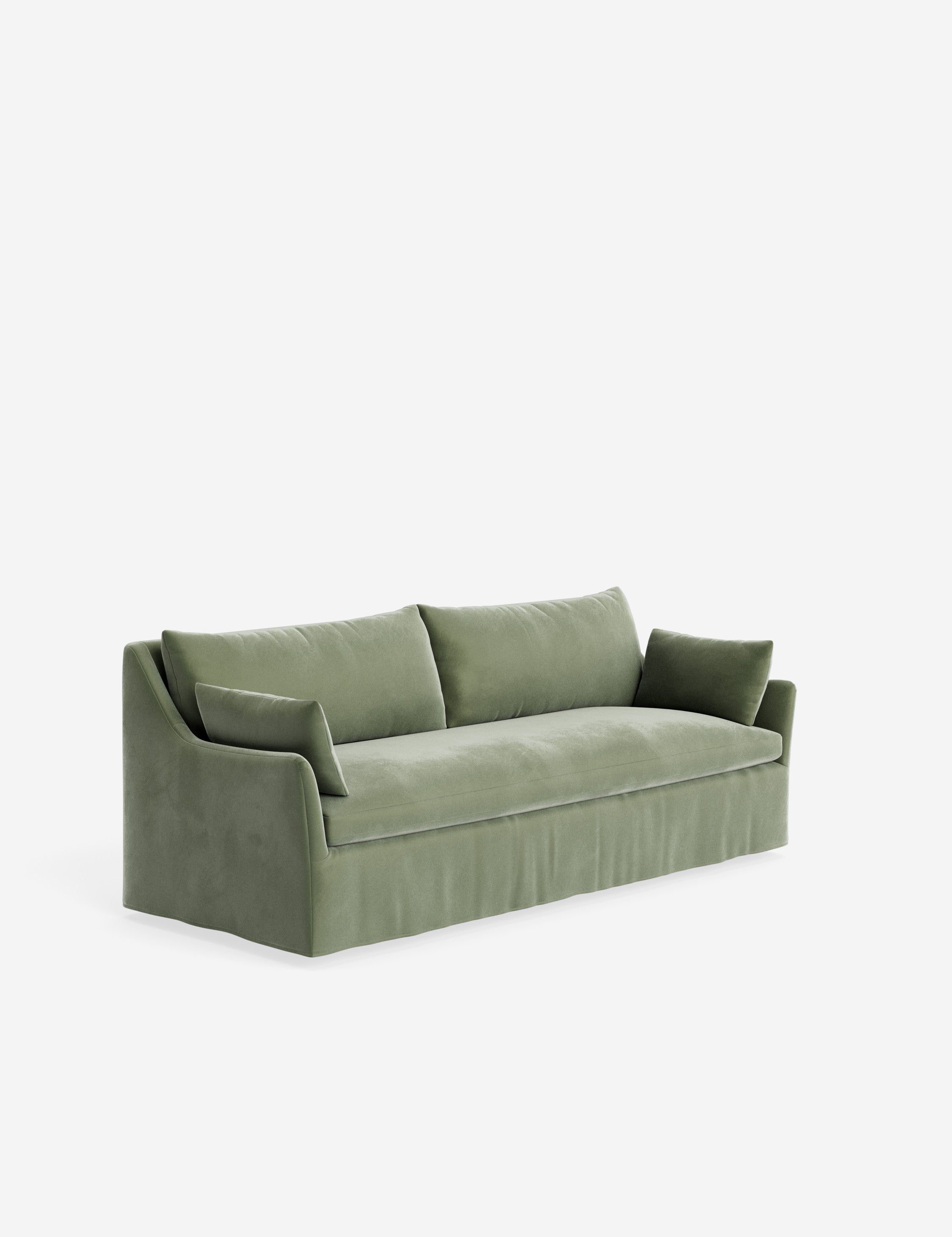 Pavona Slipcover Sofa | Casual Elegant Design, Slope-Arm Style
