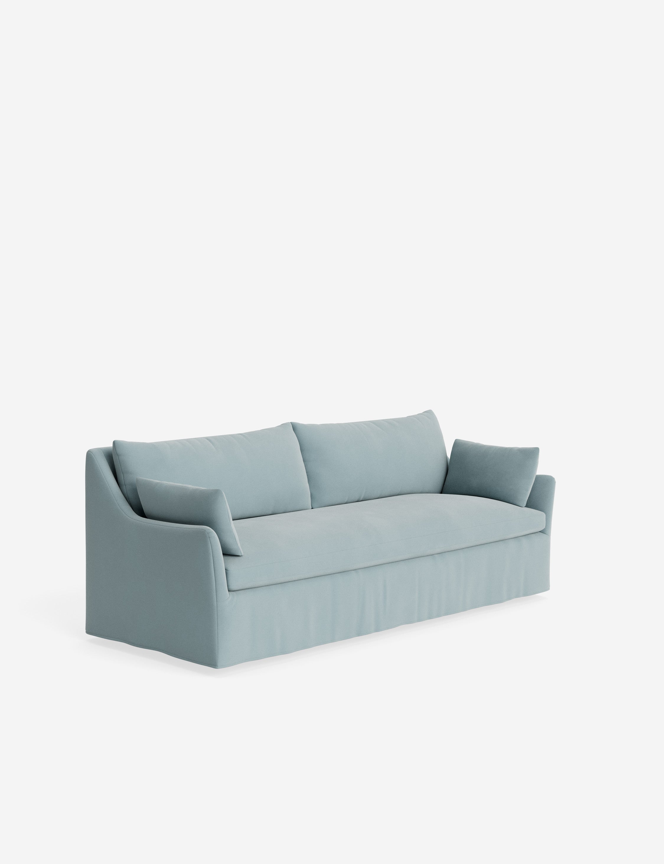 Pavona Slipcover Sofa | Casual Elegant Design, Slope-Arm Style