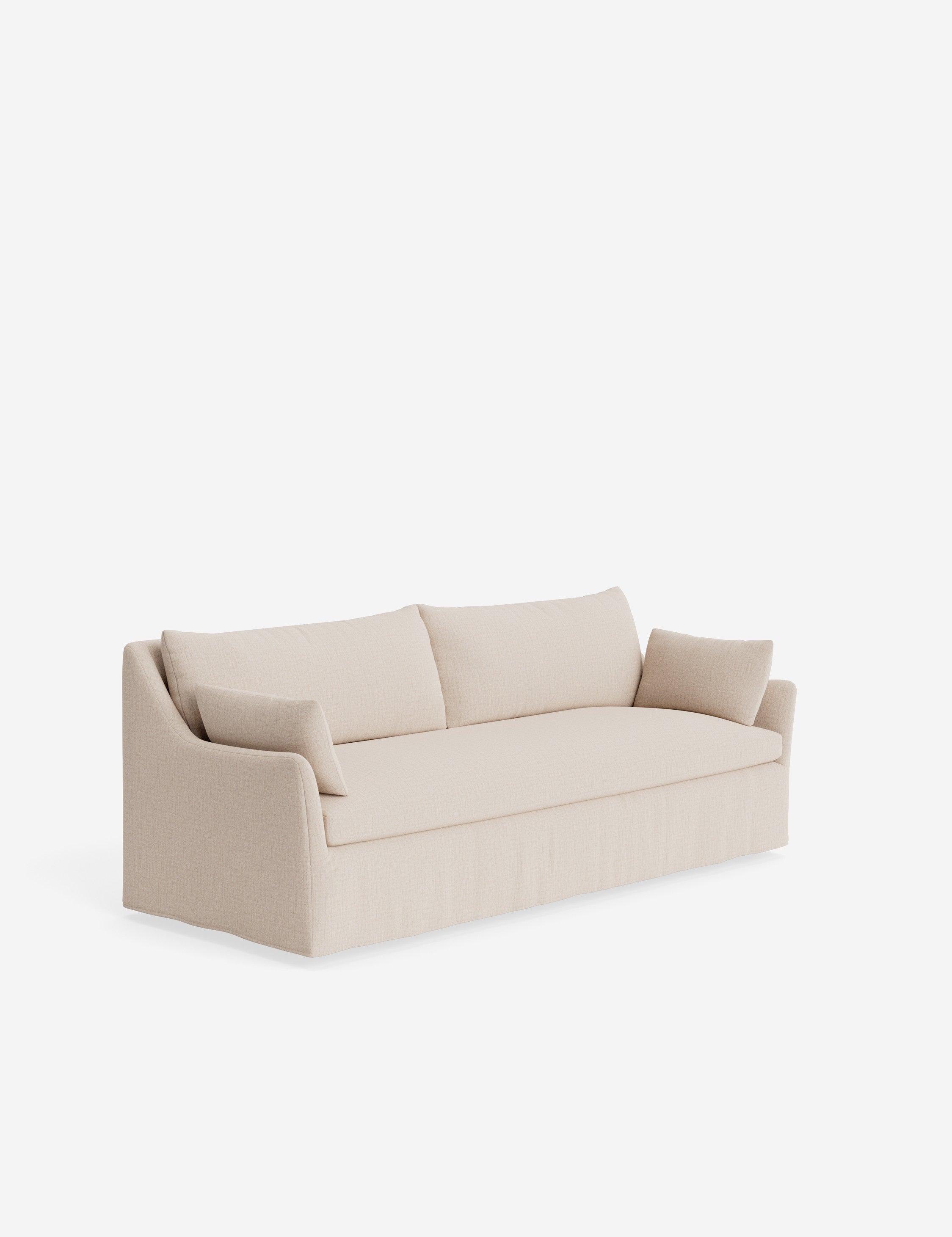 Pavona Slipcover Sofa | Casual Elegant Design, Slope-Arm Style