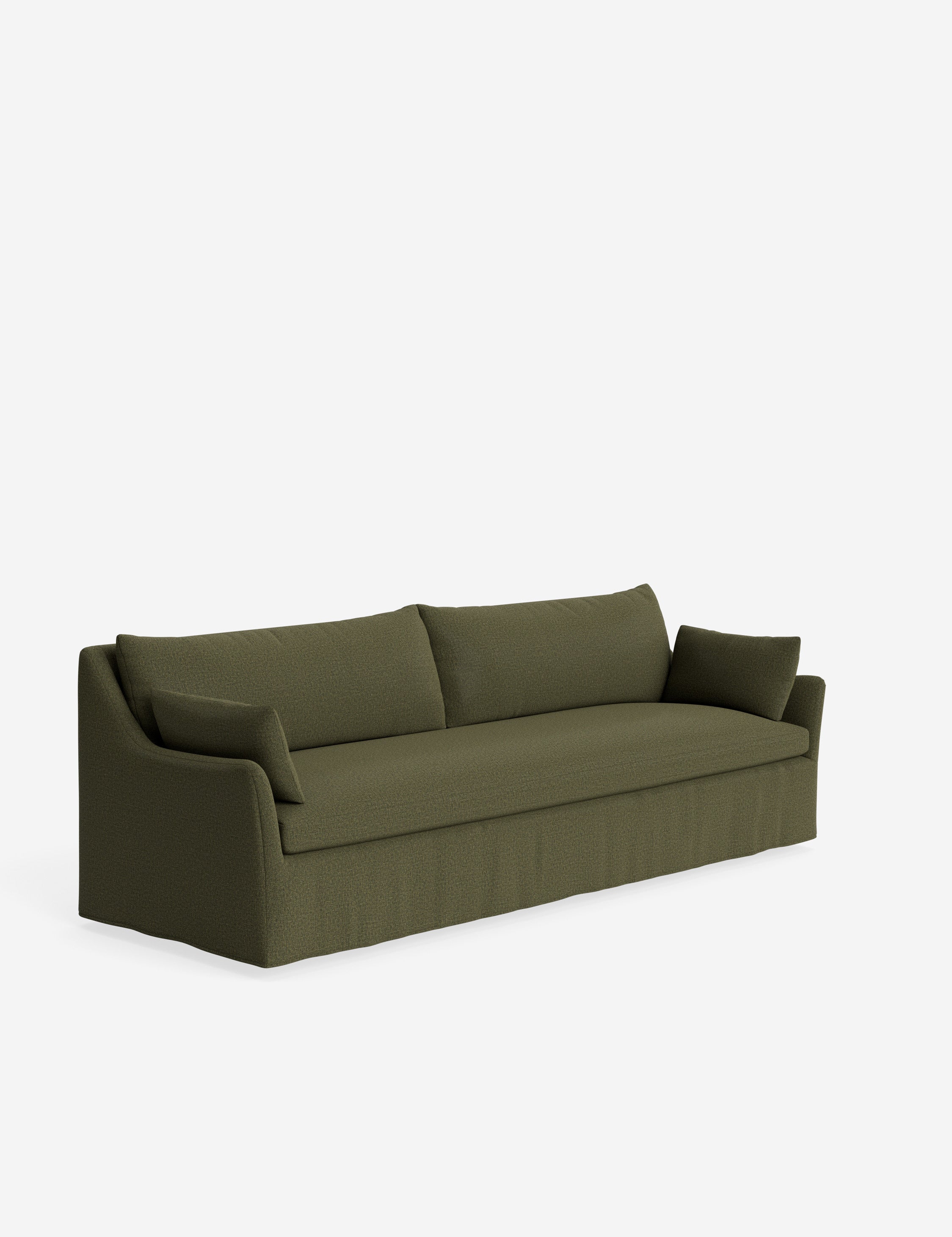 Pavona Slipcover Sofa | Casual Elegant Design, Slope-Arm Style