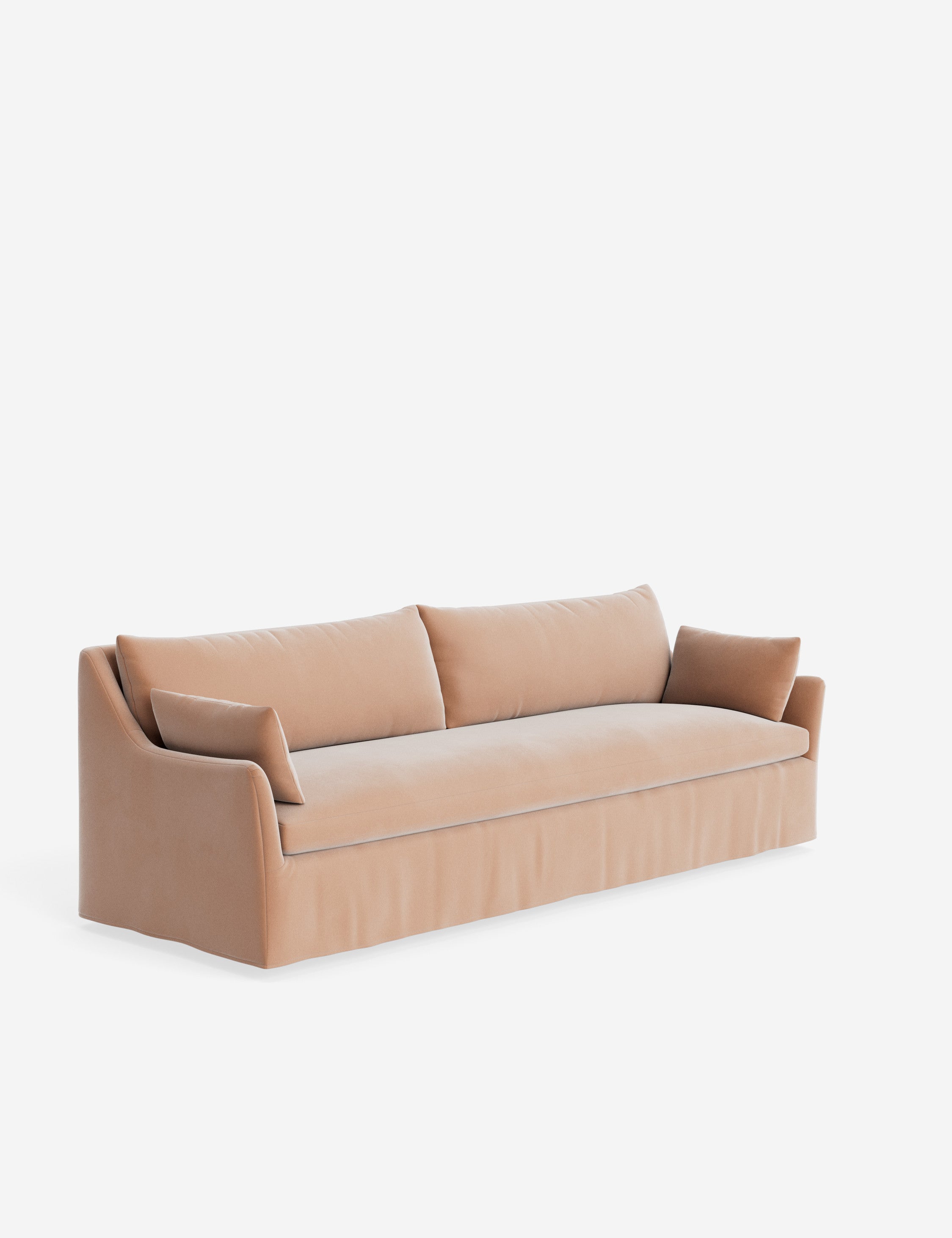 Pavona Slipcover Sofa | Casual Elegant Design, Slope-Arm Style