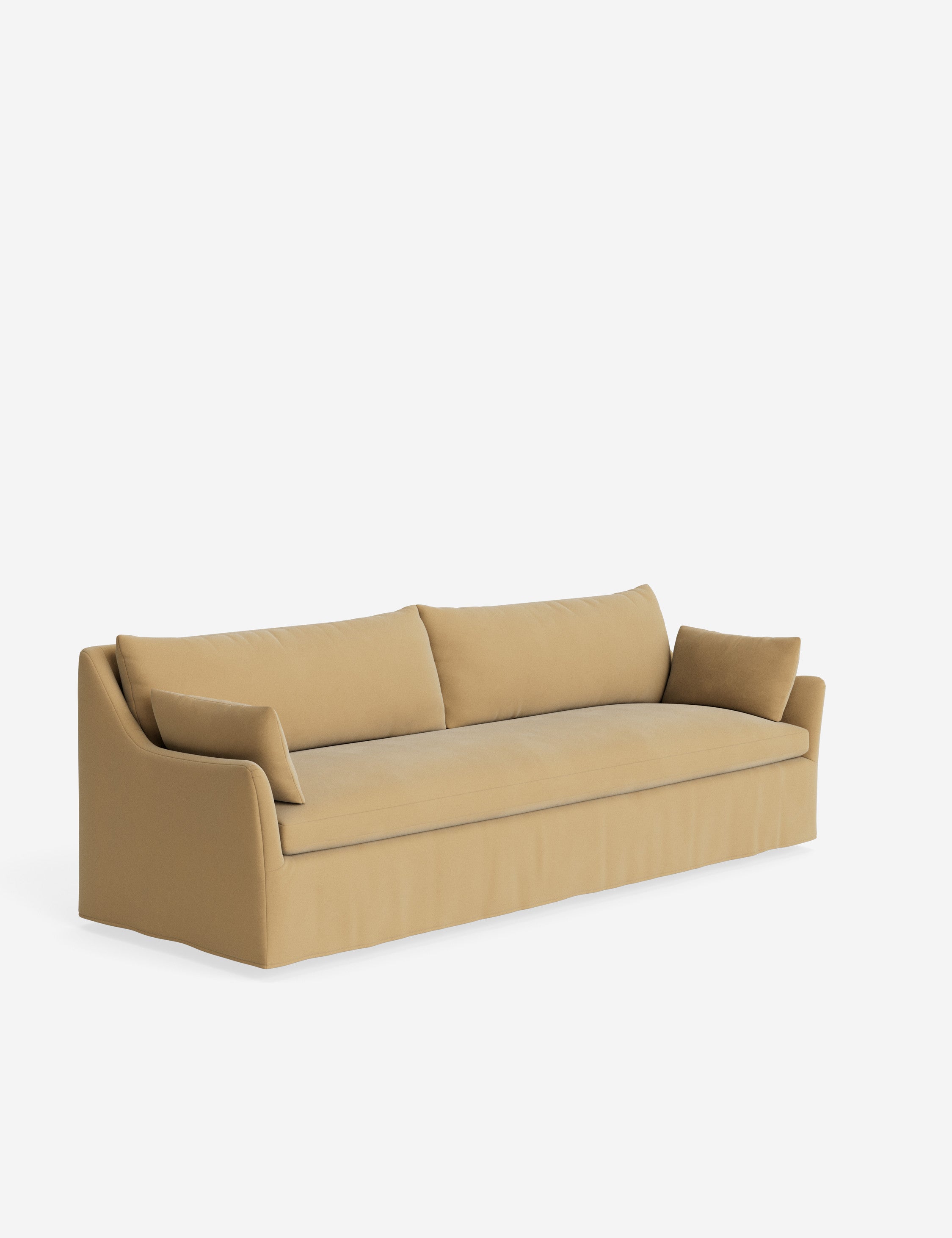 Pavona Slipcover Sofa | Casual Elegant Design, Slope-Arm Style