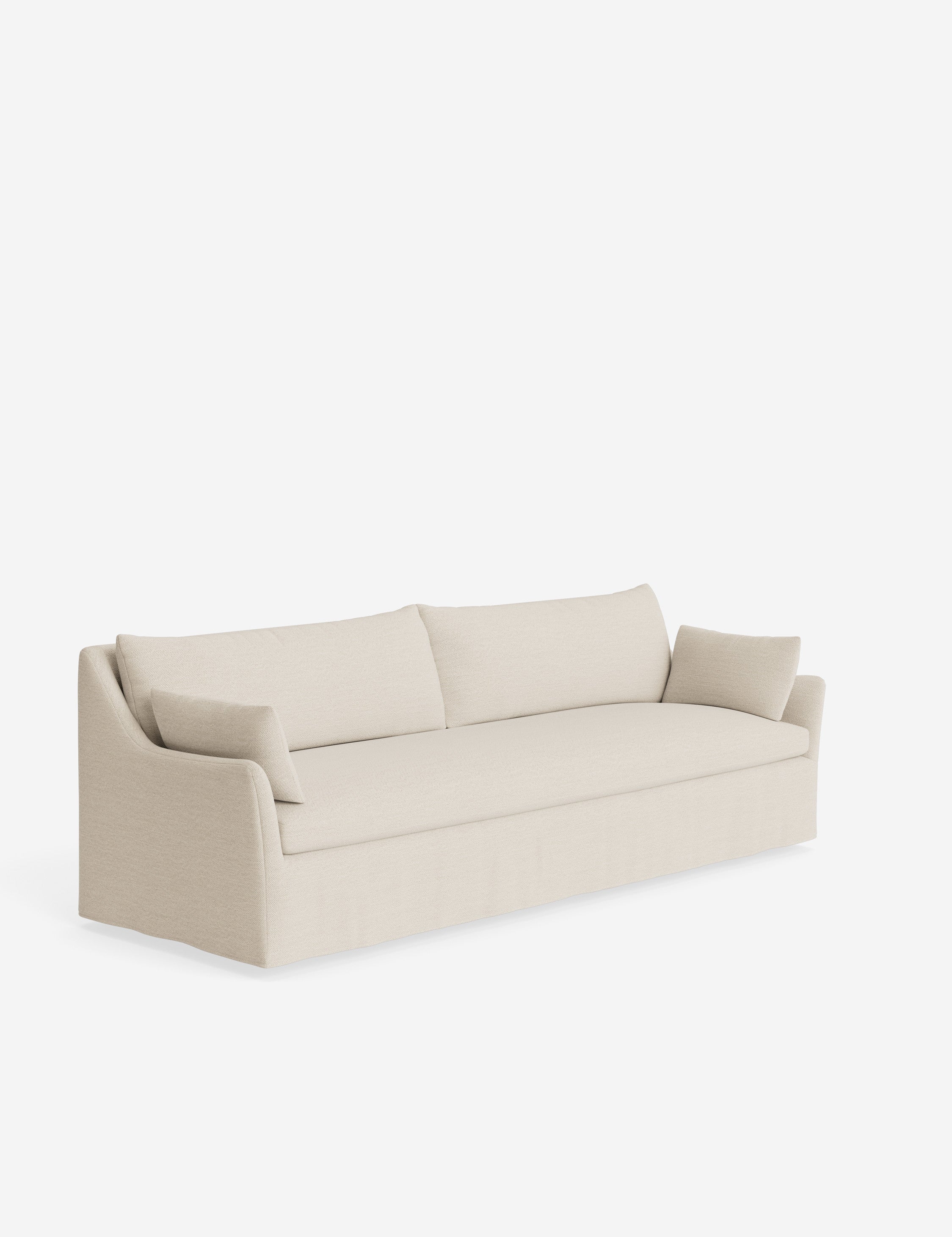 Pavona Slipcover Sofa | Casual Elegant Design, Slope-Arm Style