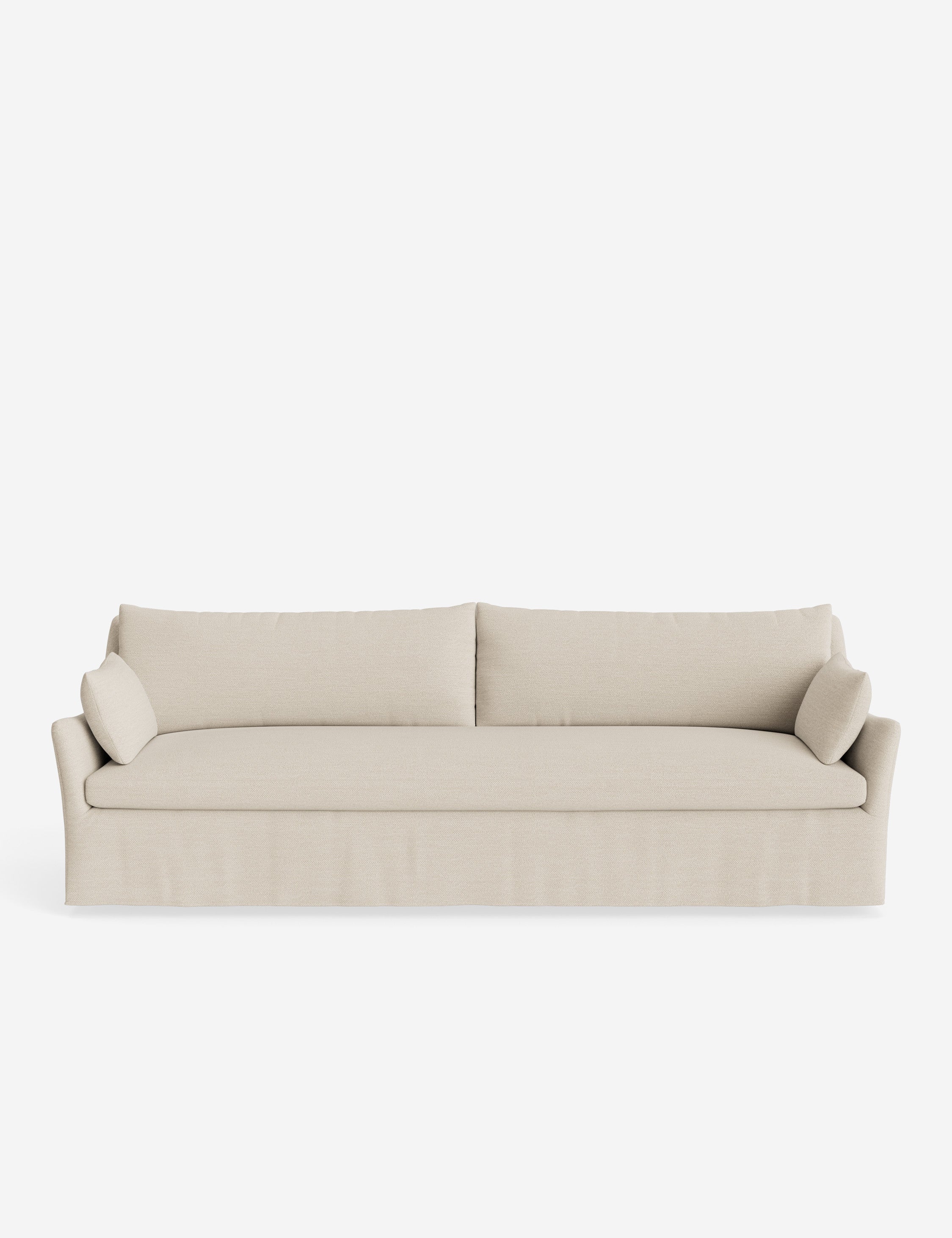 Pavona Slipcover Sofa | Casual Elegant Design, Slope-Arm Style