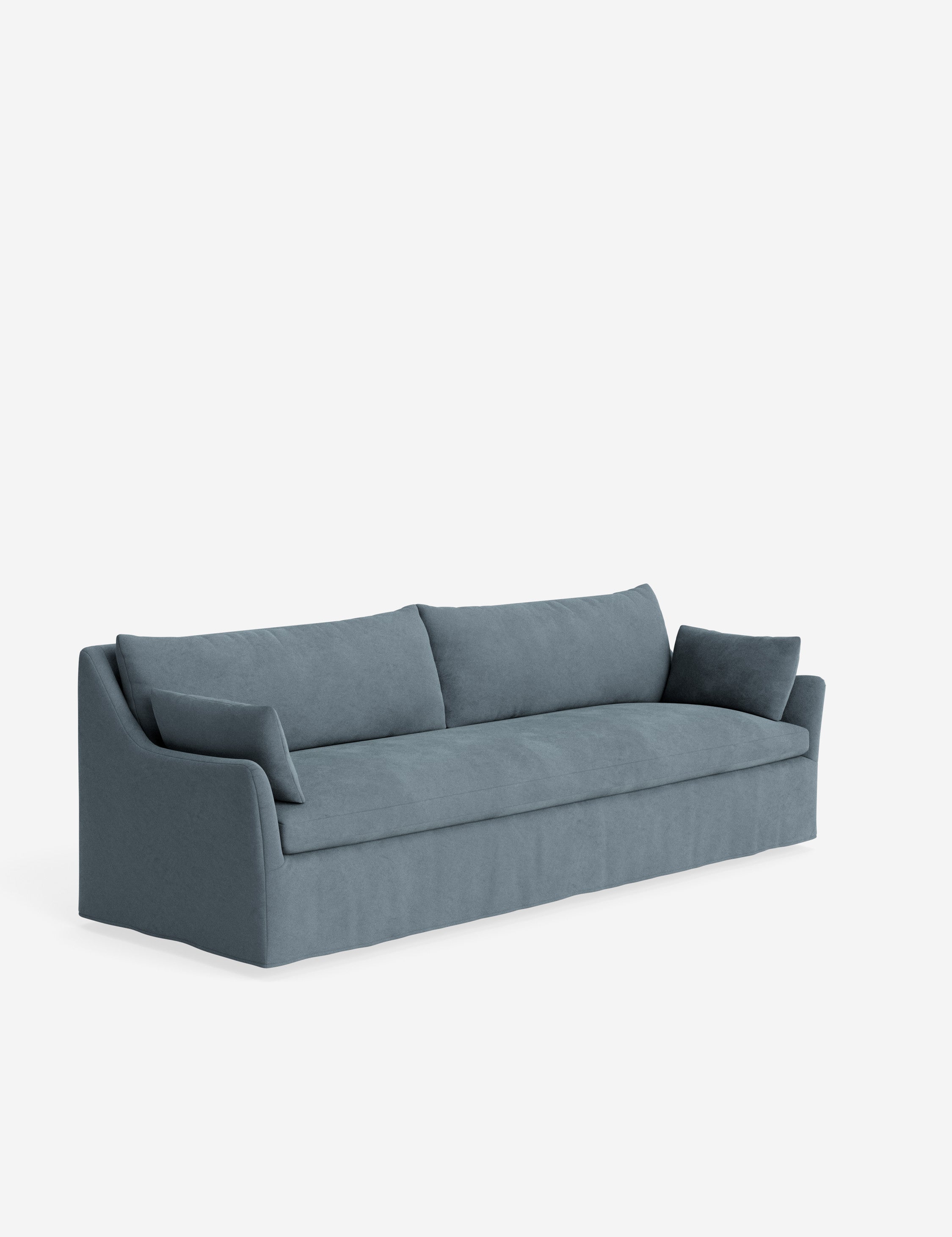 Pavona Slipcover Sofa | Casual Elegant Design, Slope-Arm Style