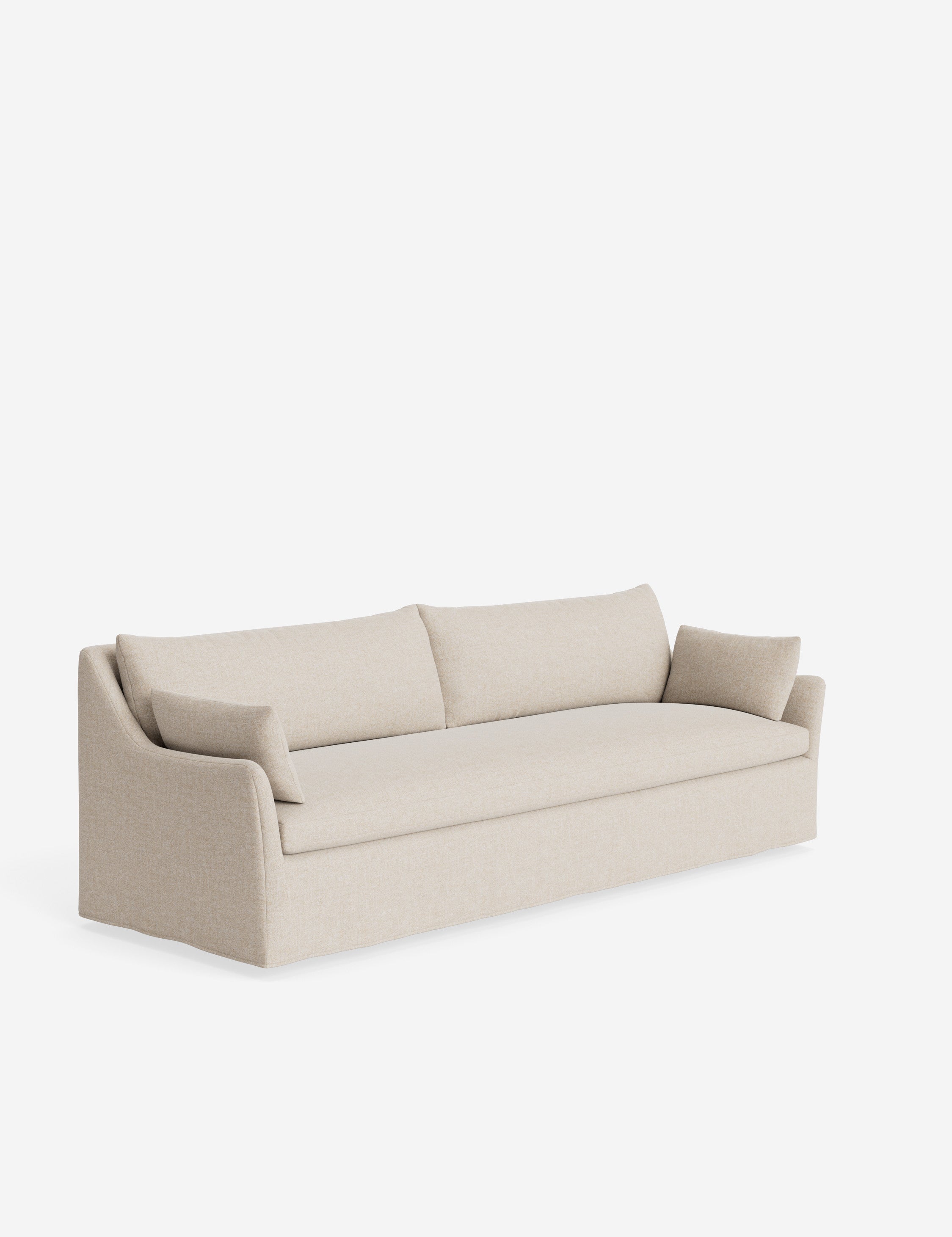 Pavona Slipcover Sofa | Casual Elegant Design, Slope-Arm Style