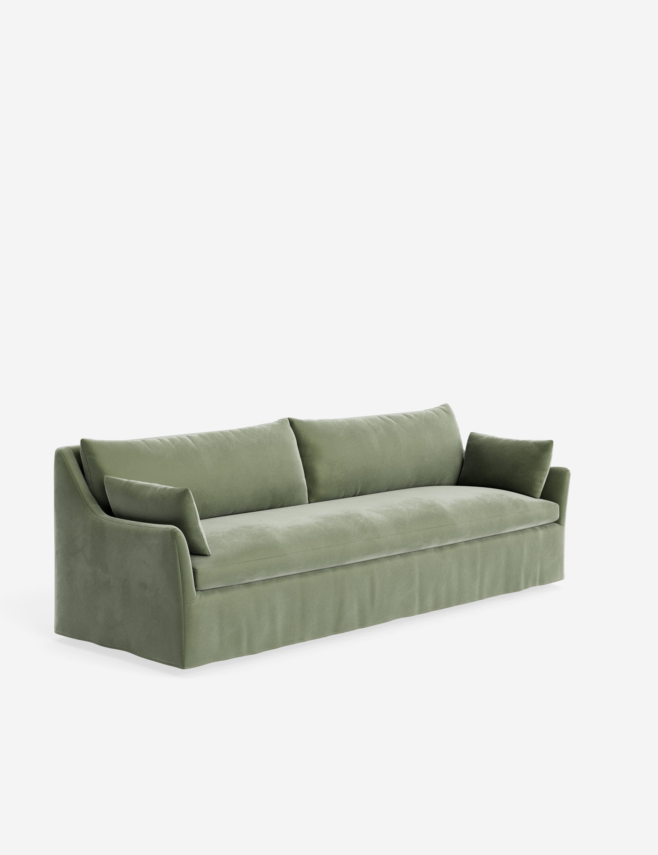Pavona Slipcover Sofa | Casual Elegant Design, Slope-Arm Style