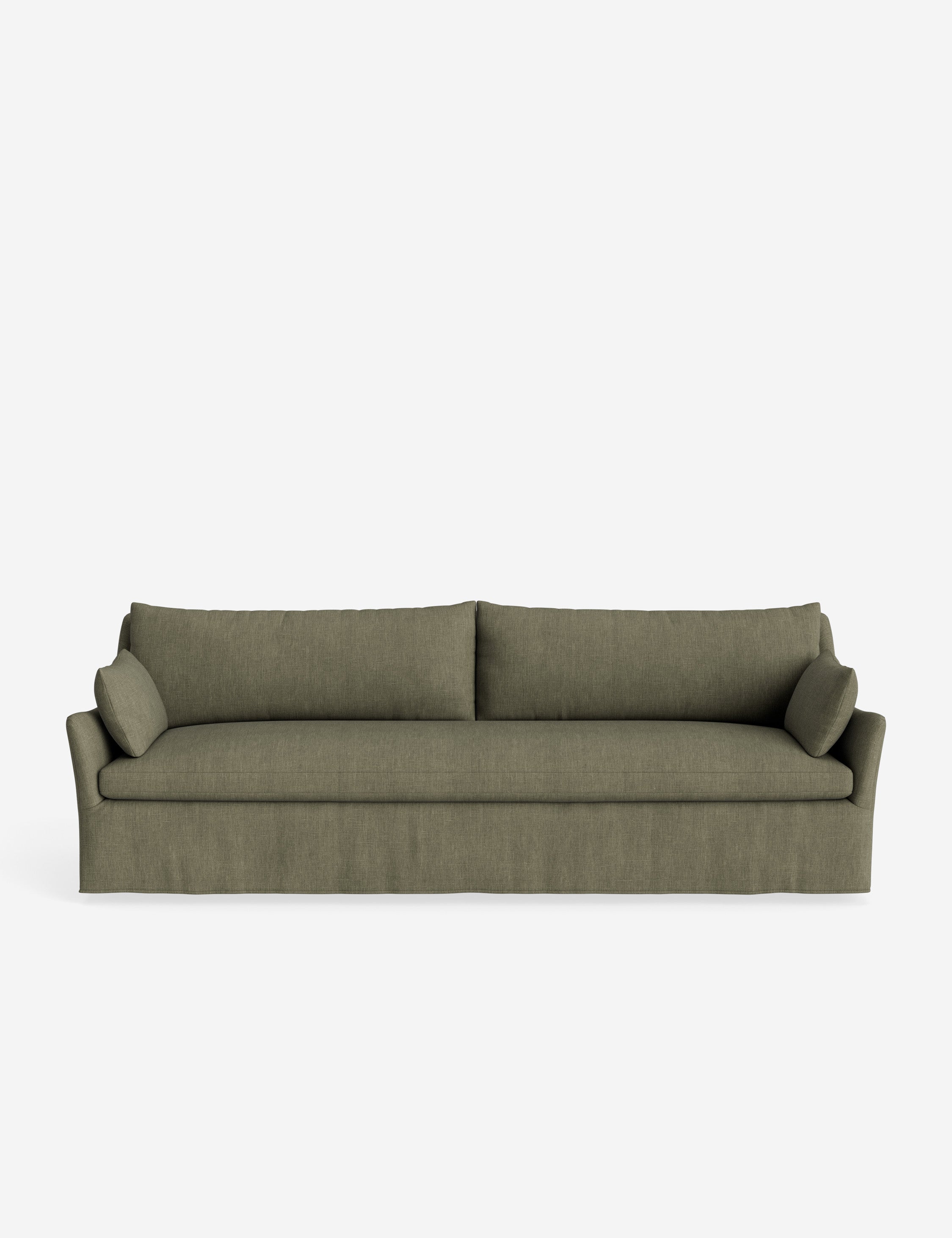 Pavona Slipcover Sofa | Casual Elegant Design, Slope-Arm Style