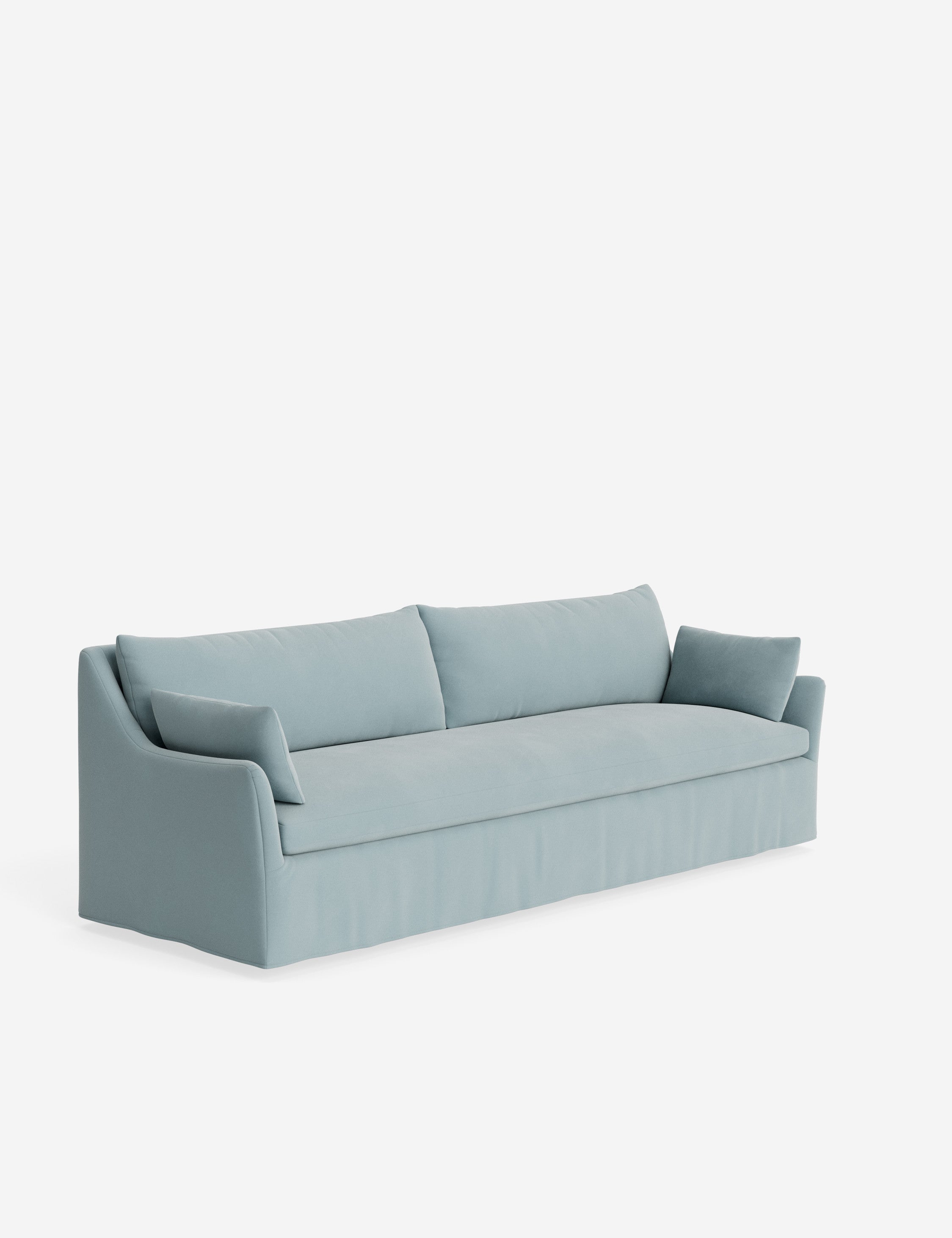 Pavona Slipcover Sofa | Casual Elegant Design, Slope-Arm Style