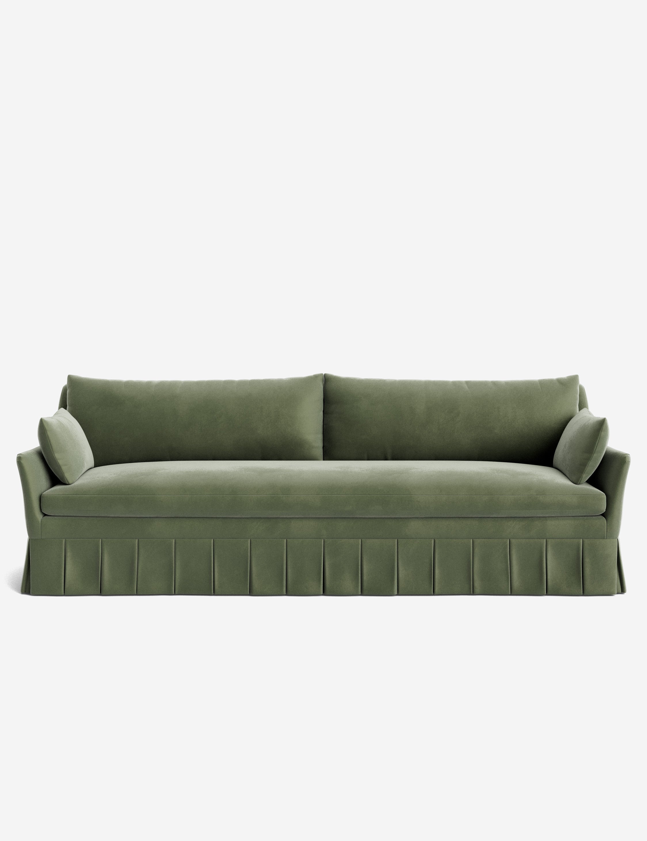 Pavona Pleated Sofa | Transitional Style, Slope-Arm Design