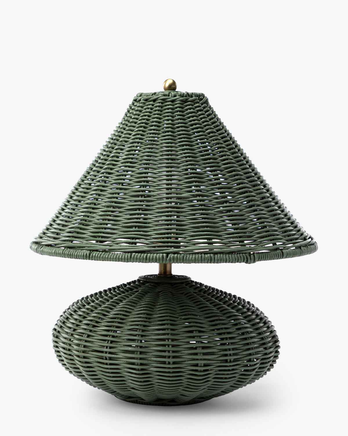 Cypress Table Lamp  Woven Wicker, Dimmable Function