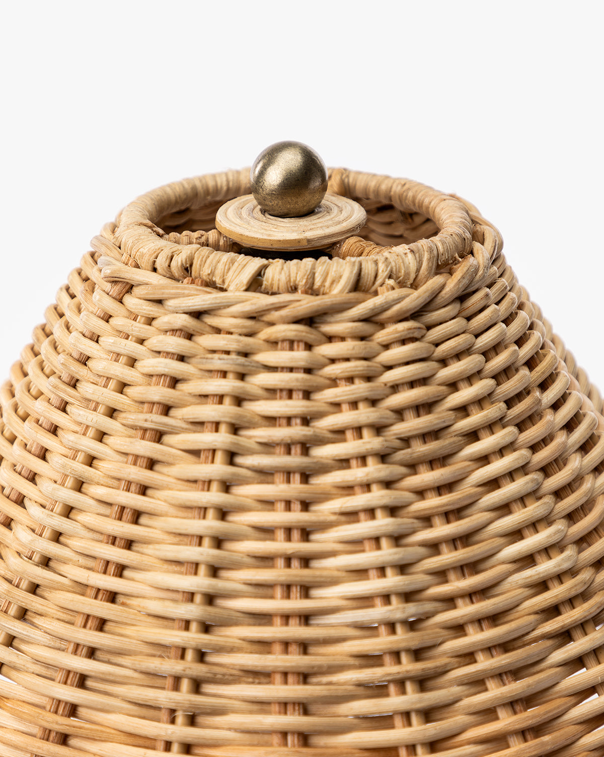 Cypress Table Lamp  Woven Wicker, Dimmable Function