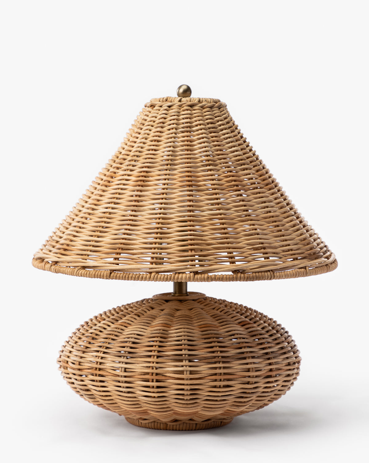 Cypress Table Lamp  Woven Wicker, Dimmable Function