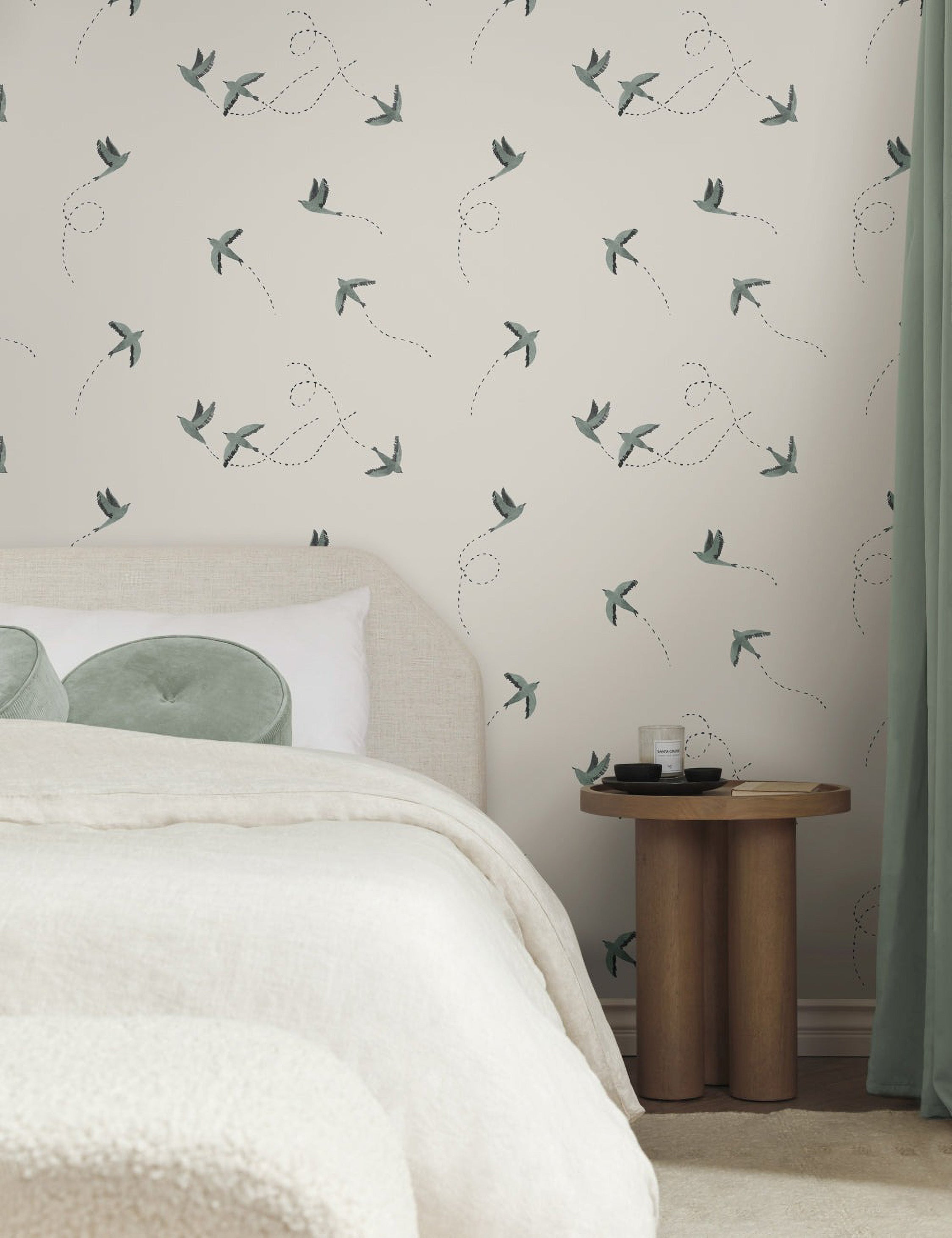 Sable Sparrow Wallpaper | Textured Design, Nature-Inspired