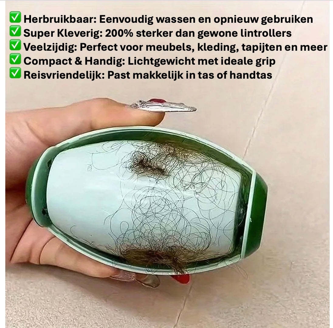 Glimora Lint Roller | Herbruikbaar, Extra Sterk voor Dierenharen