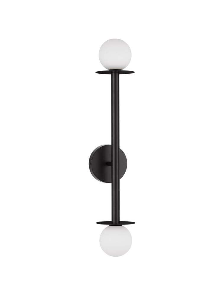 Pielo Wall Lamp | Metal & Opal Glass, Modern Design