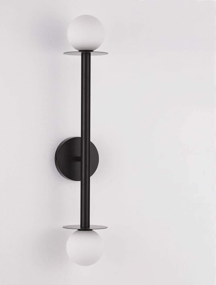 Pielo Wall Lamp | Metal & Opal Glass, Modern Design