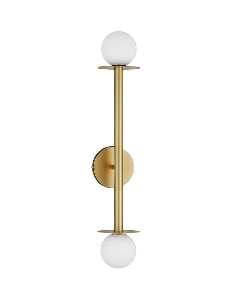 Pielo Wall Lamp | Metal & Opal Glass, Modern Design