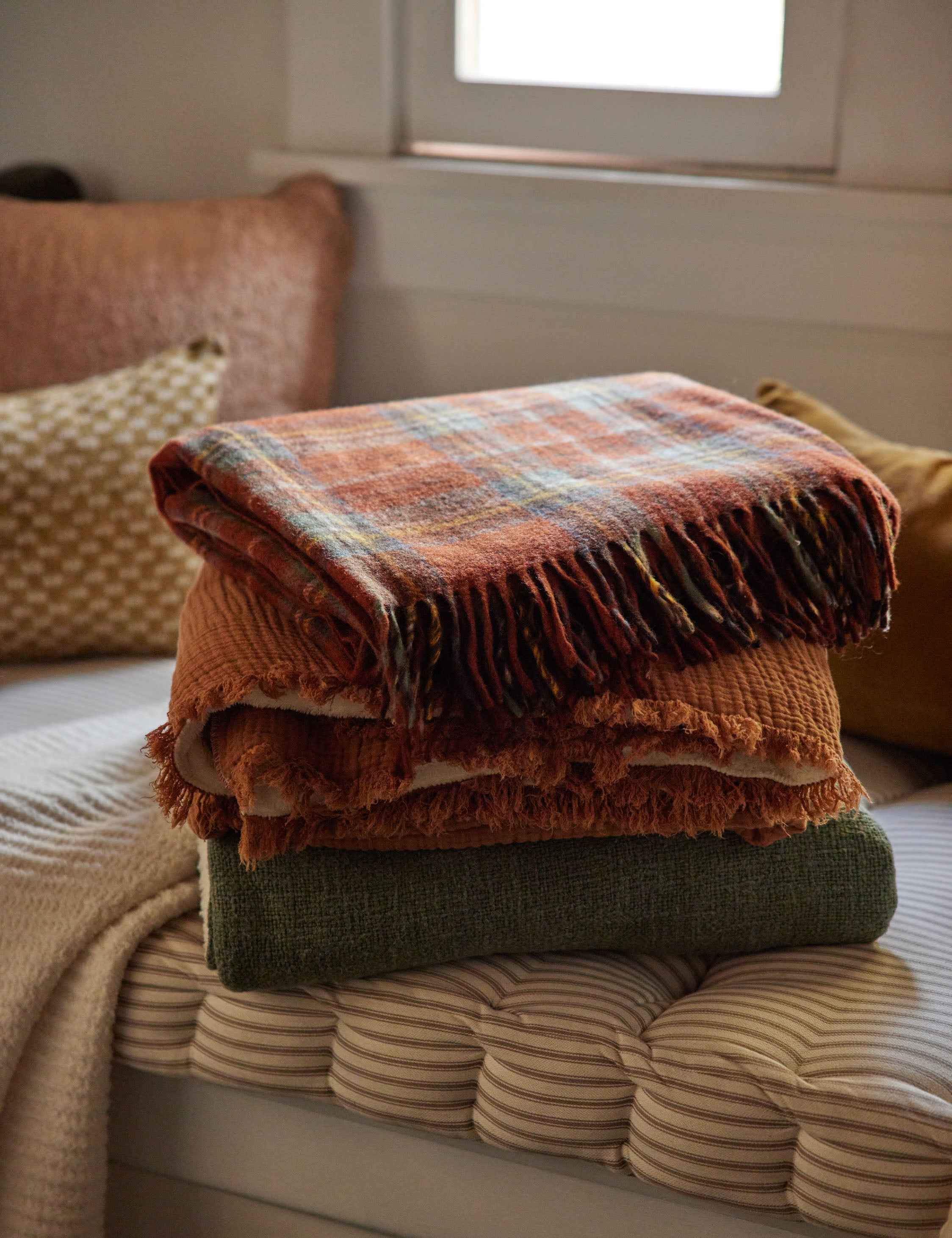 Bello Recycled Wool Throw | Soft, Durable Twill Weave