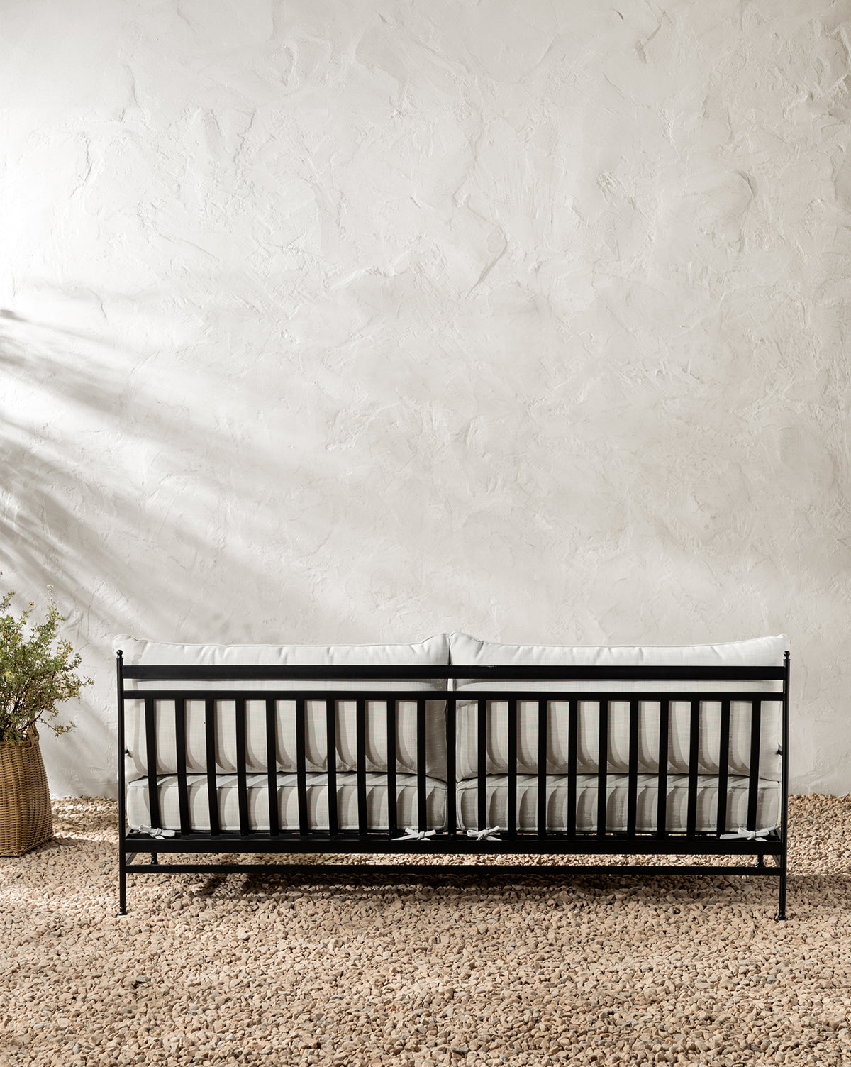 Bristol Outdoor Sofa  Powder-Coated Aluminum, All-Weather Cushions