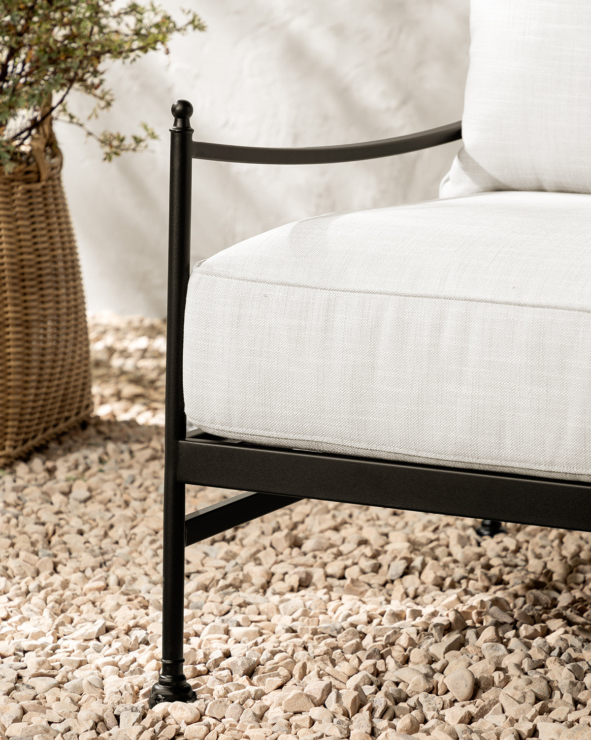 Bristol Outdoor Sofa  Powder-Coated Aluminum, All-Weather Cushions