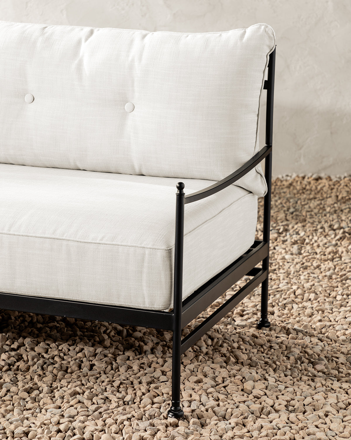 Bristol Outdoor Sofa  Powder-Coated Aluminum, All-Weather Cushions
